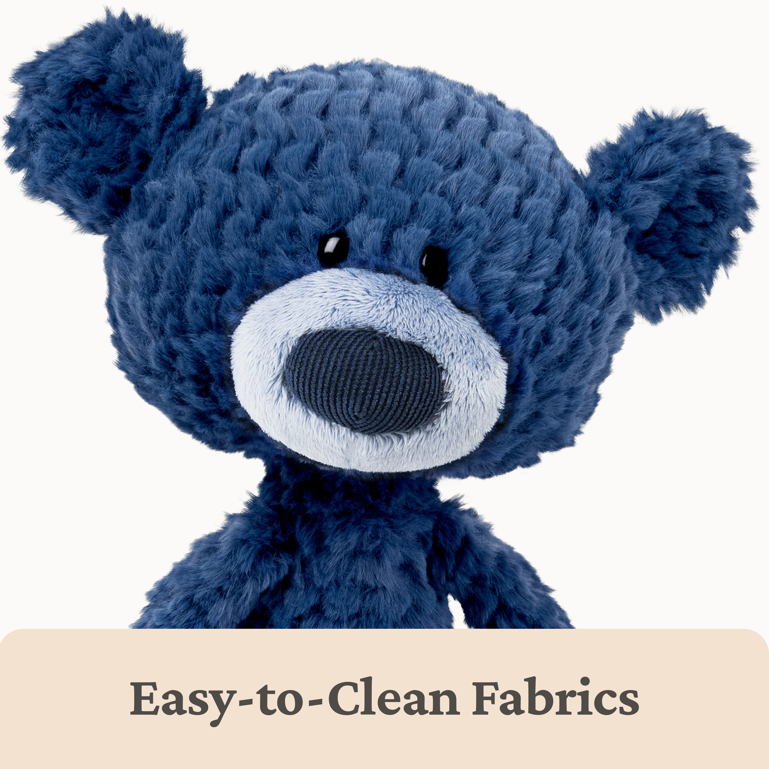 GUND Toothpick Ripple, Teddy Bear Stuffed Animal for Ages 1 and Up, Navy Blue, 15”