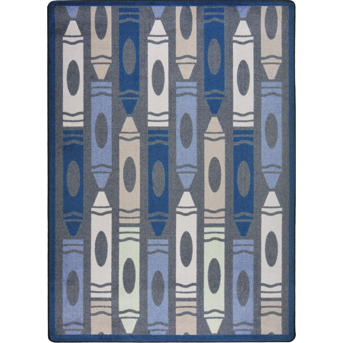 Jumbo Crayons 3'10" x 5'4" area rug in color Seaside