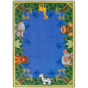 Jungle Friends 7'8" x 10'9" area rug in color Multi