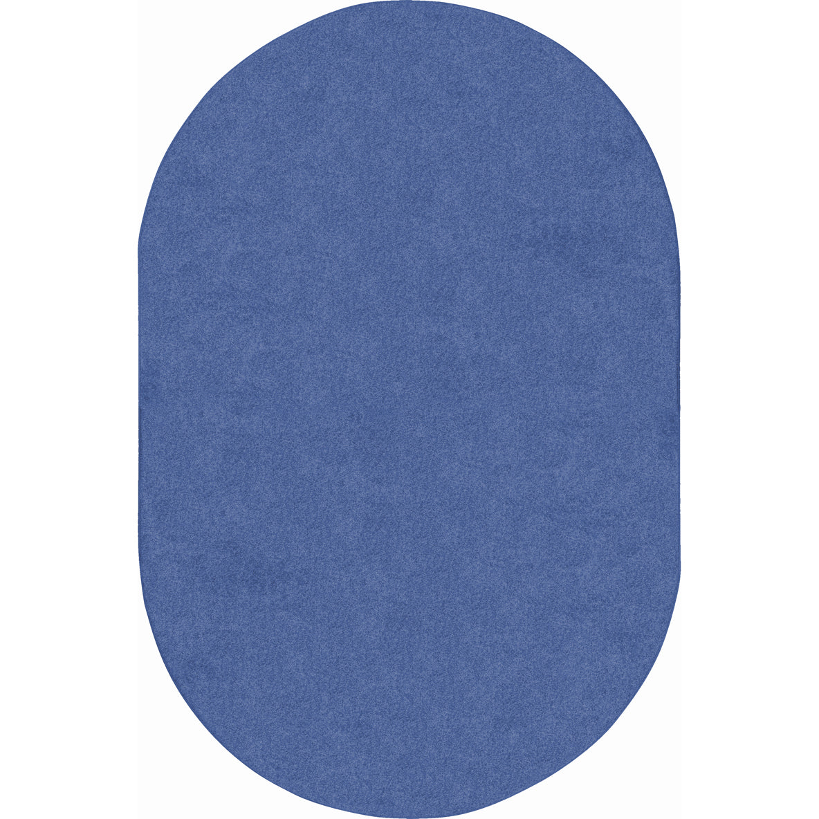 Just Kidding 6' x 9' Oval area rug in color Cobalt Blue
