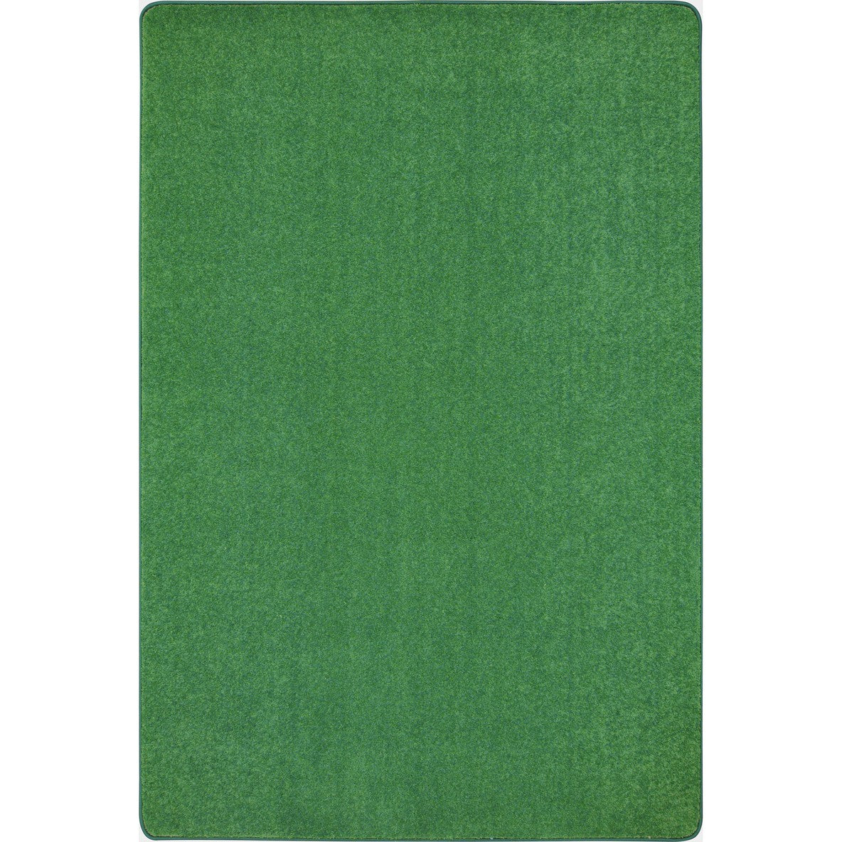 Just Kidding 4' x 6' area rug in color Grass Green