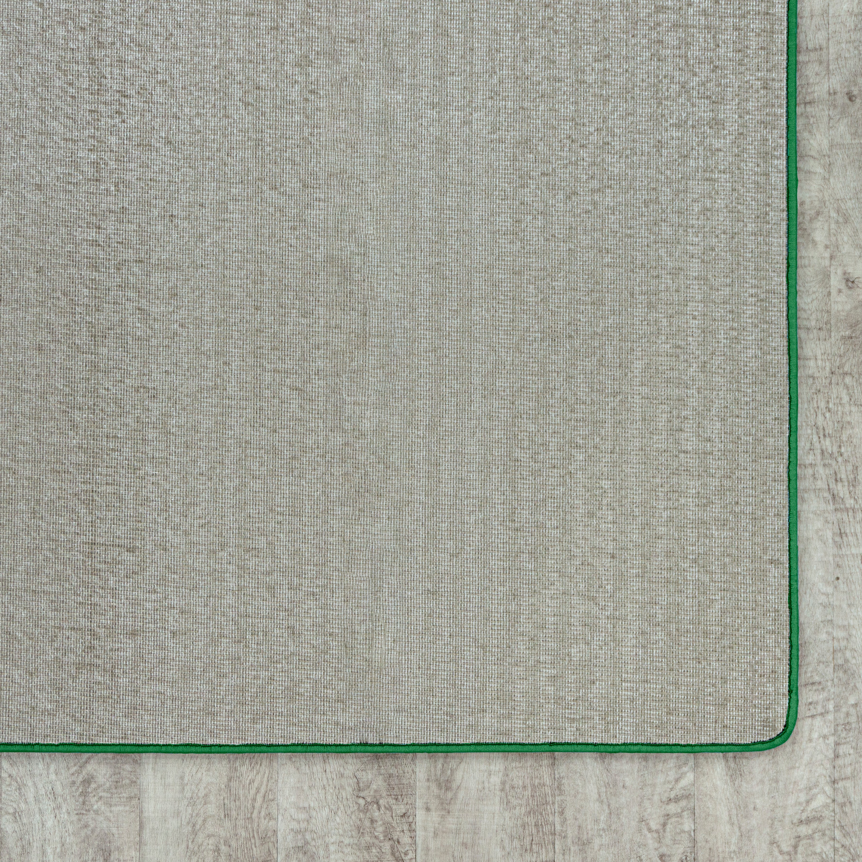 Just Kidding 12' x 12' area rug in color Grass Green
