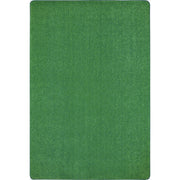 Just Kidding 6' x 9' area rug in color Grass Green