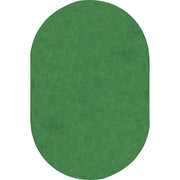 Just Kidding 12' x 7'6" Oval area rug in color Grass Green