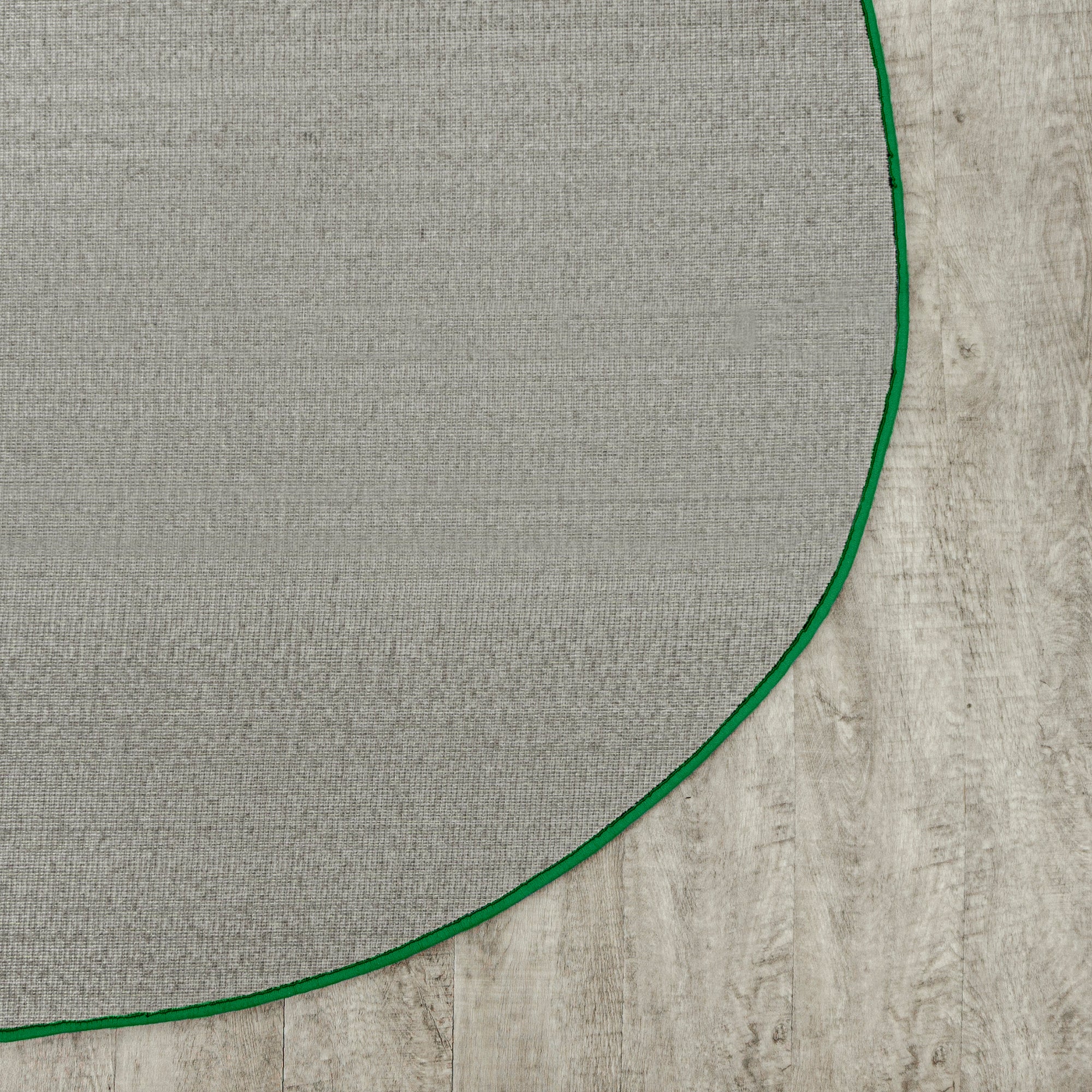 Just Kidding 12' x 7'6" Oval area rug in color Grass Green