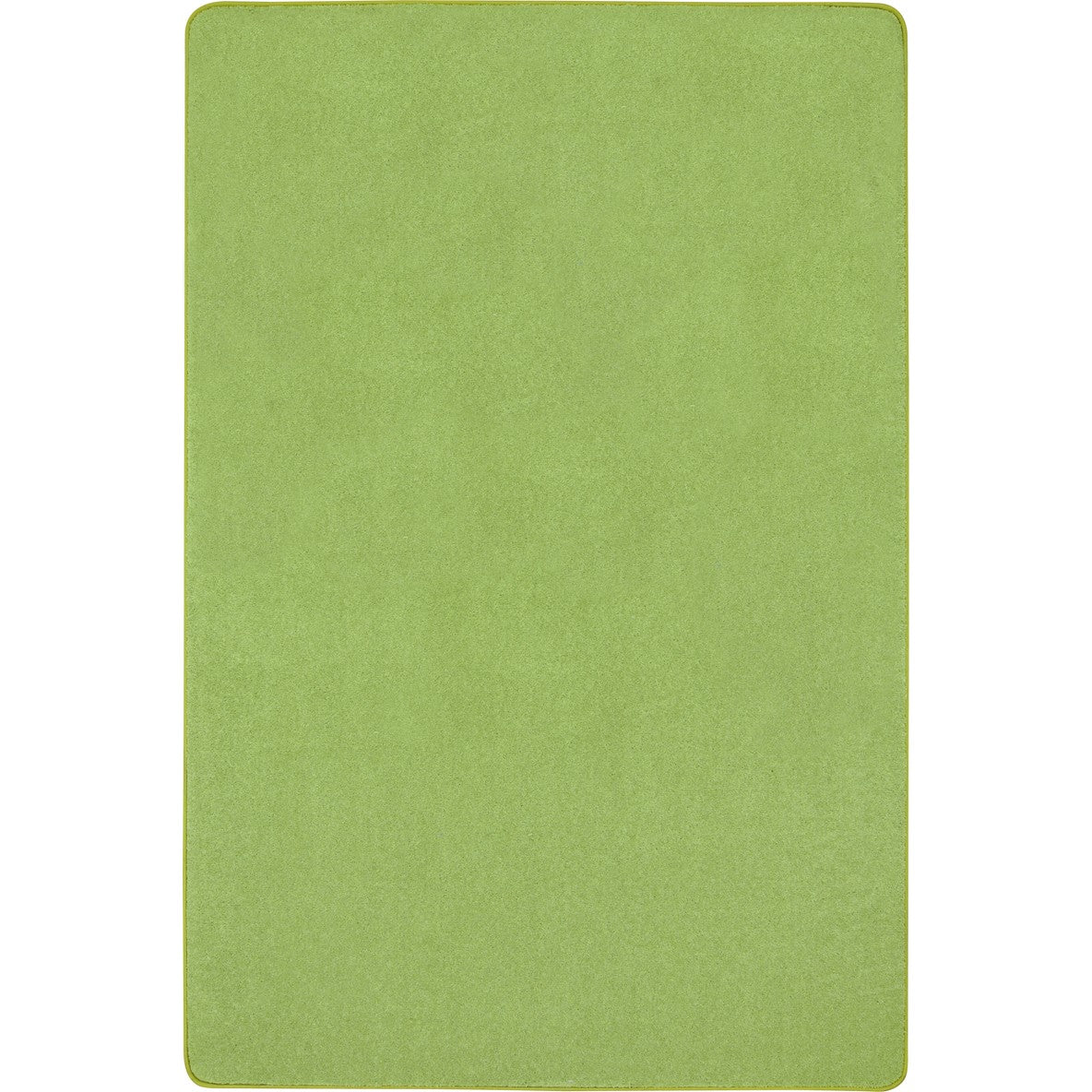 Just Kidding 12' x 6' area rug in color Lime Green