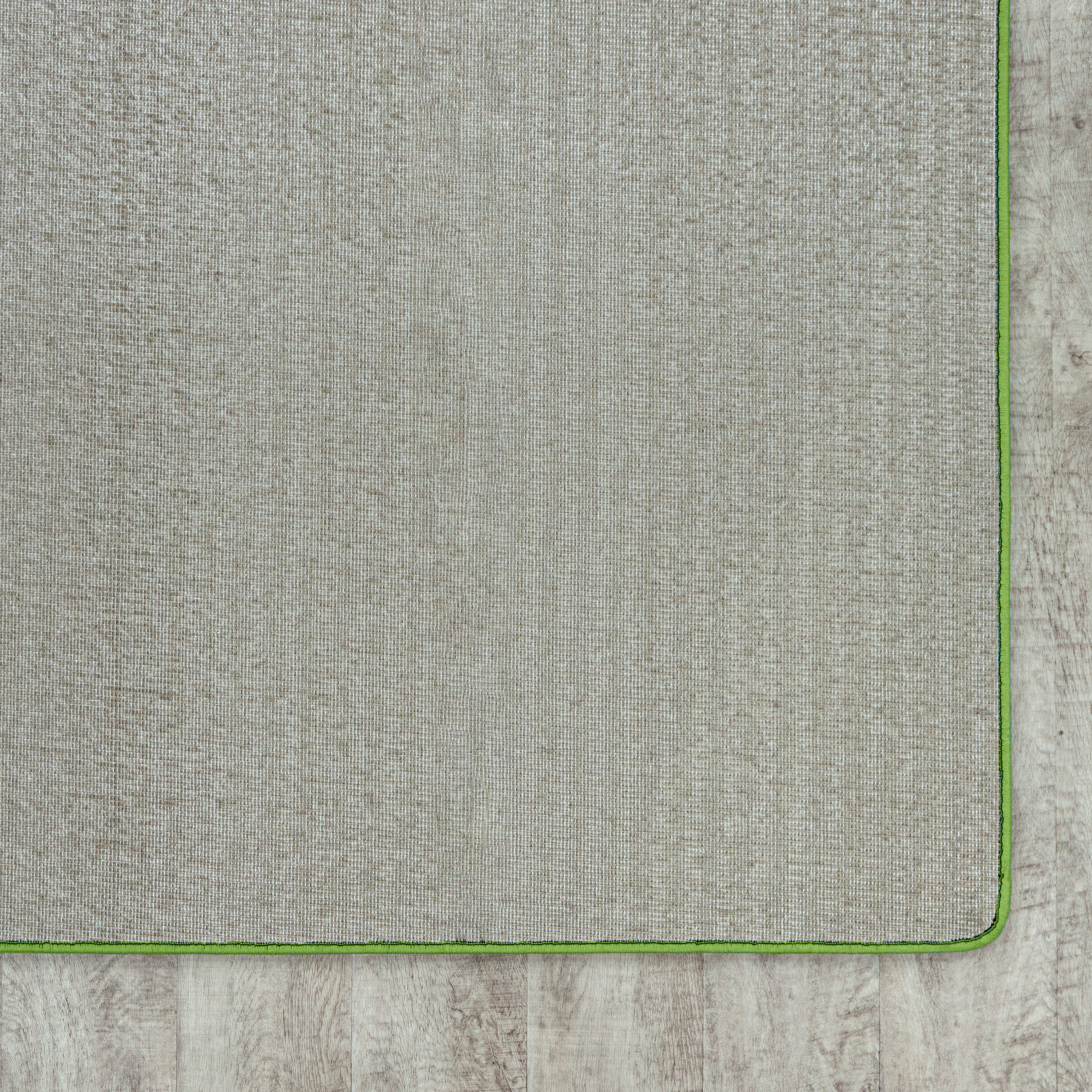 Just Kidding 12' x 12' area rug in color Lime Green