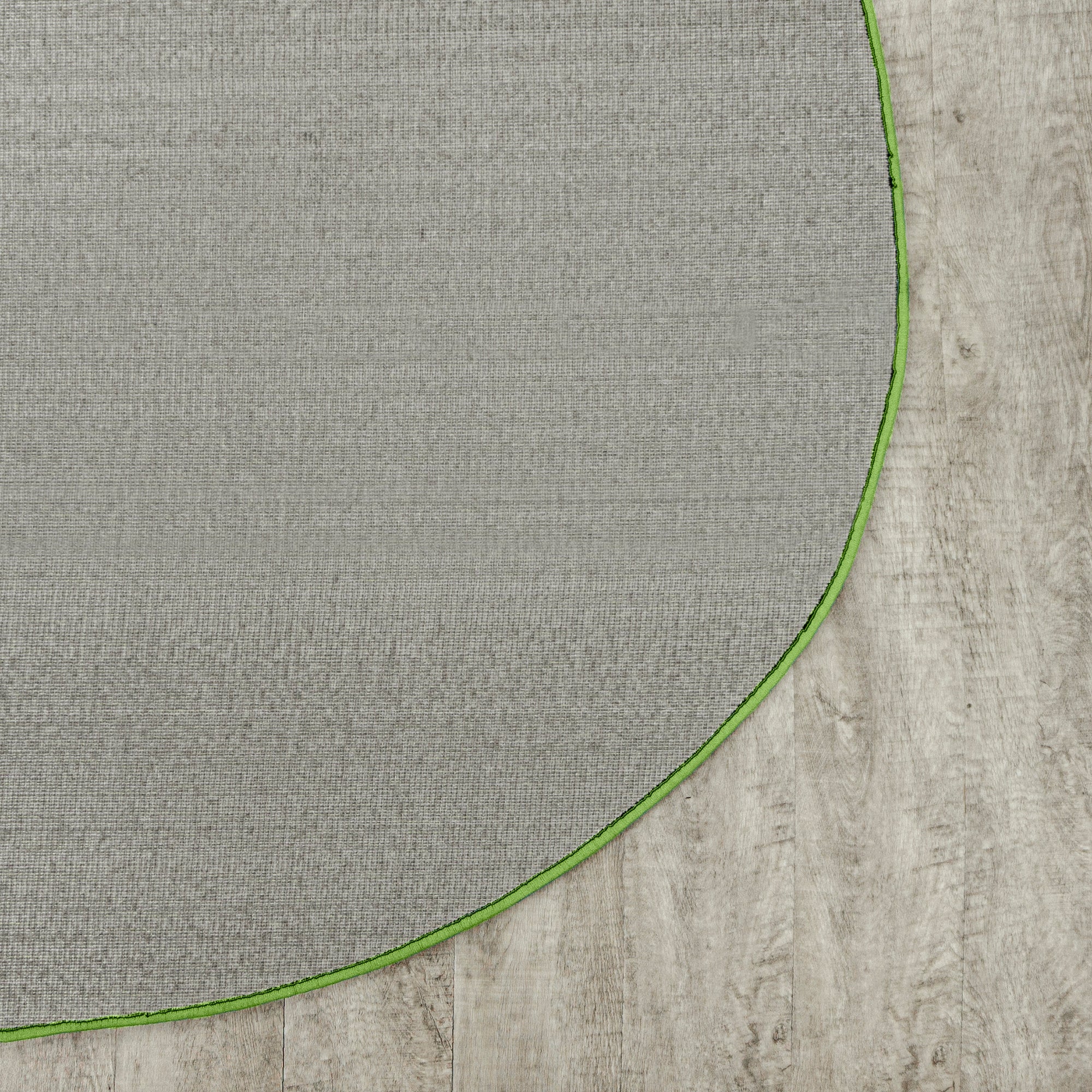 Just Kidding 6' x 9' Oval area rug in color Lime Green