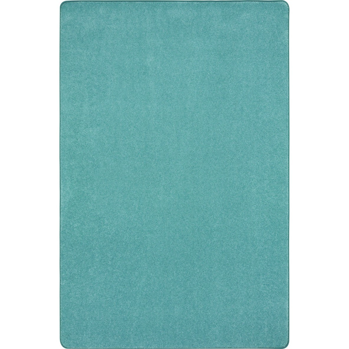 Just Kidding 12' x 6' area rug in color Seafoam