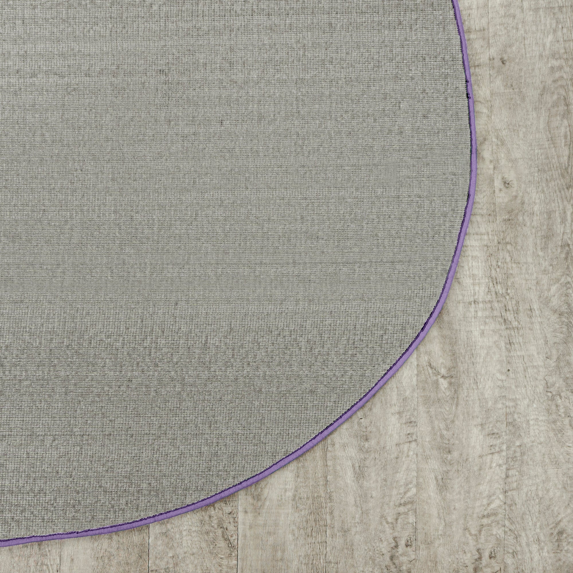 Just Kidding 6' x 9' Oval area rug in color Very Violet