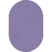 Just Kidding 6' x 9' Oval area rug in color Very Violet