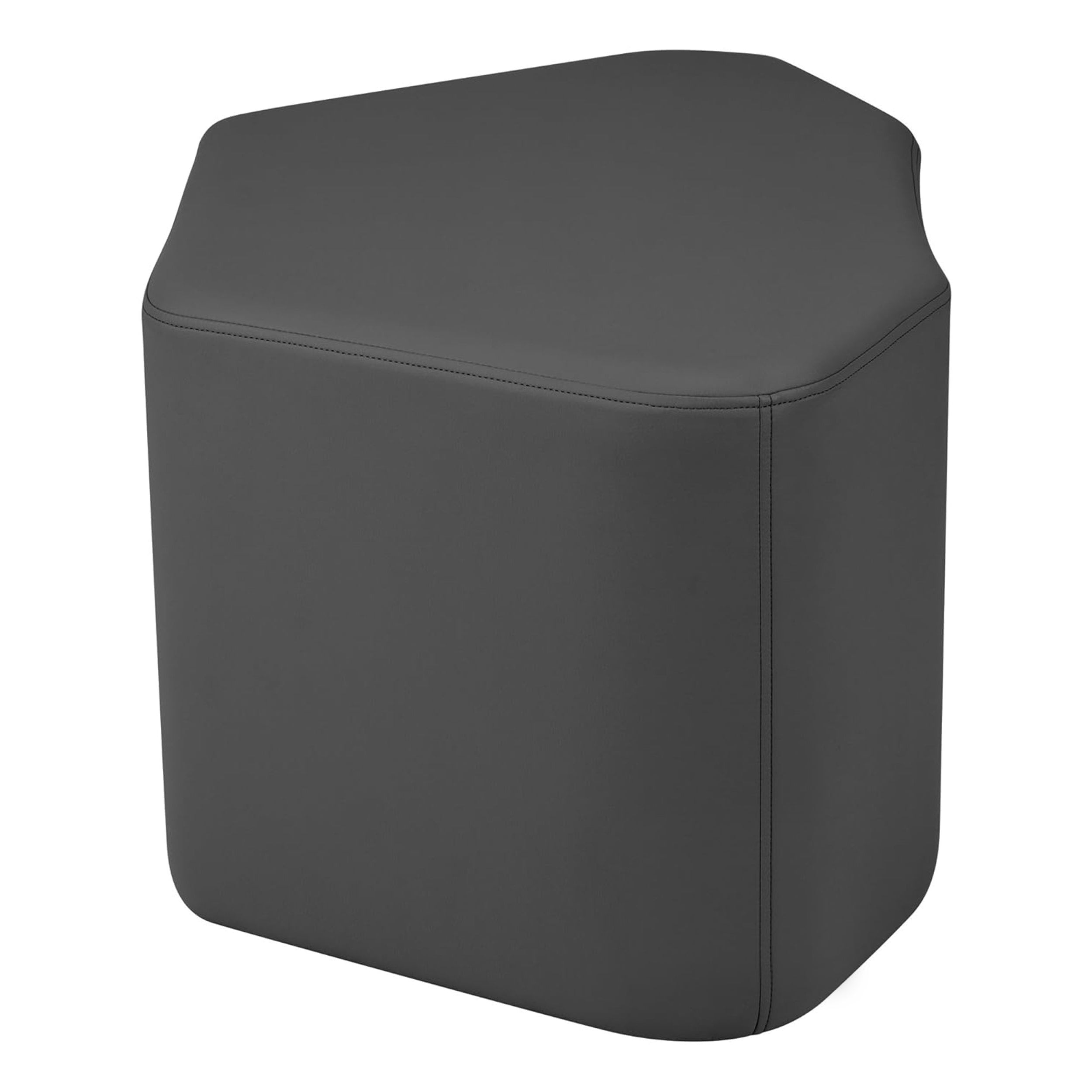 Pro Series Upholstered Petal Ottoman 18" Height - Black