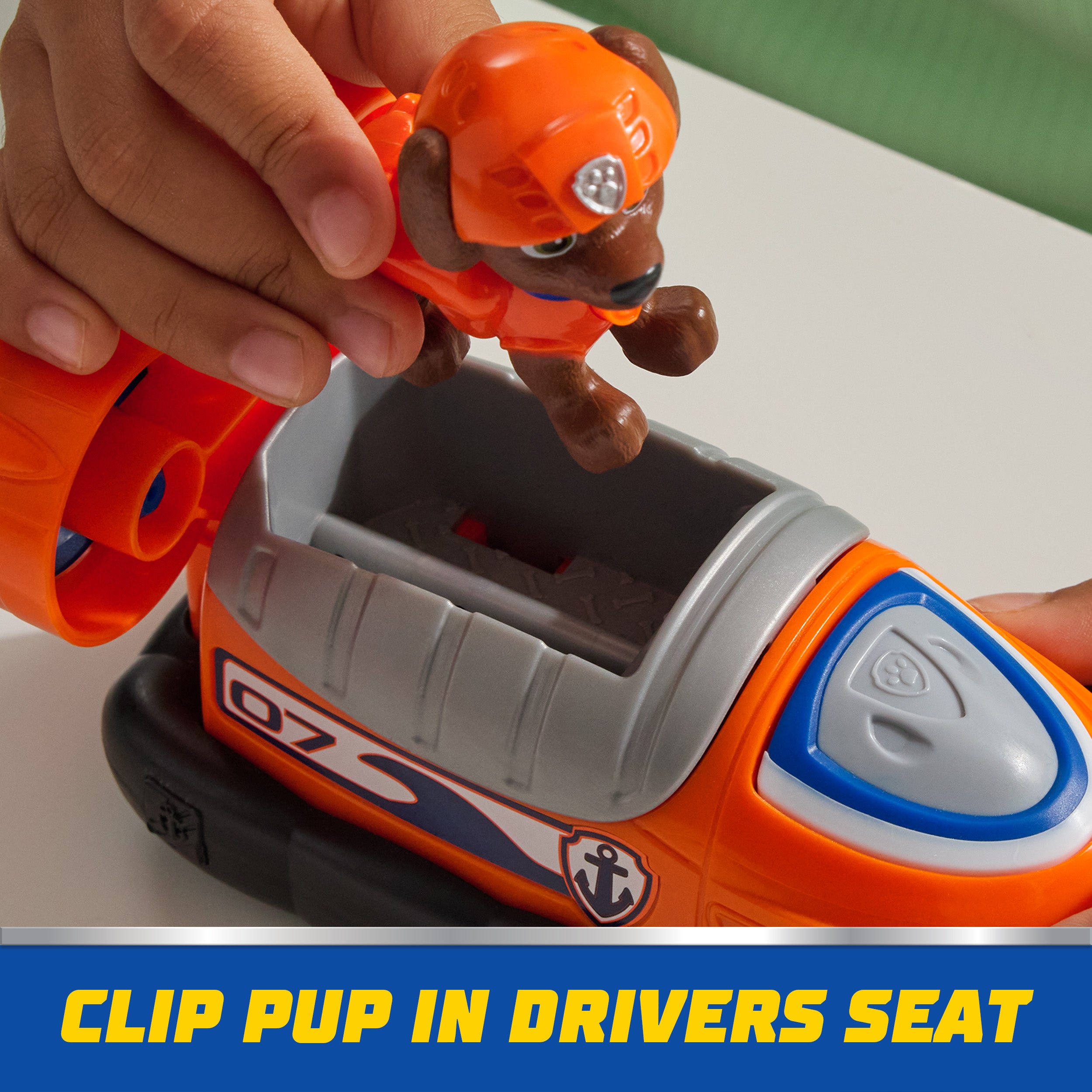 PAW Patrol, Zuma’s Hovercraft, Toy Vehicle with Collectible Action Figure, Sustainably Minded Kids Toys for Boys & Girls Ages 3 and Up