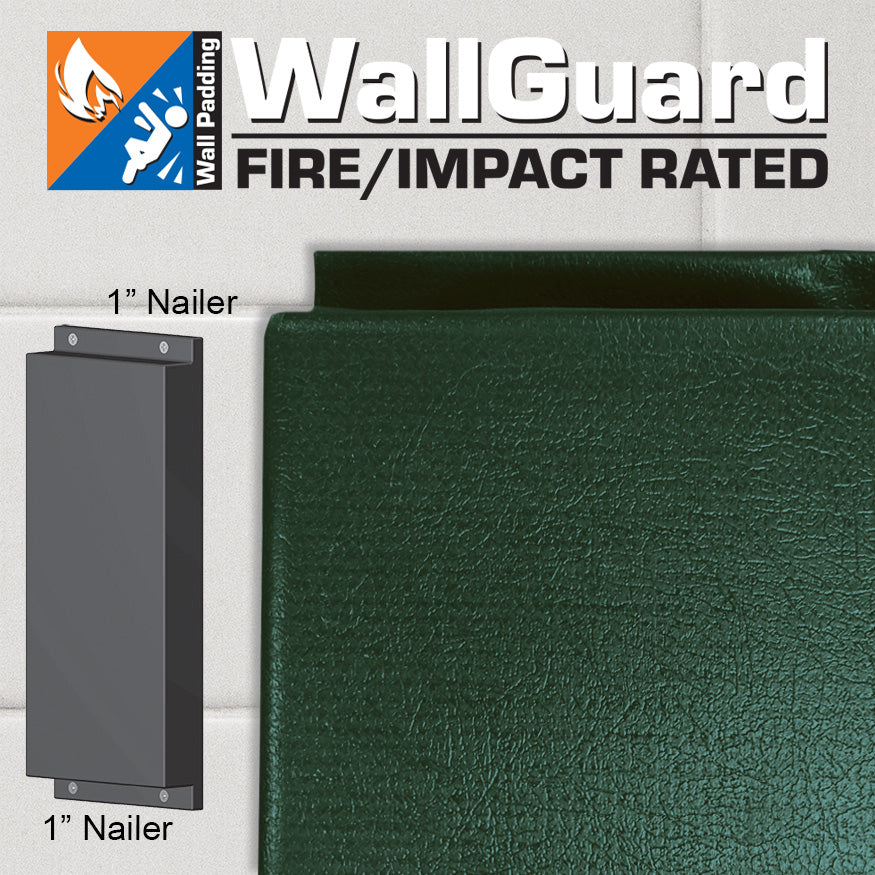 Wall Padding - WallGuard  Fire/Impact Rated (2 ft. x 6 ft.) (1 in. Lip Top & Bottom)