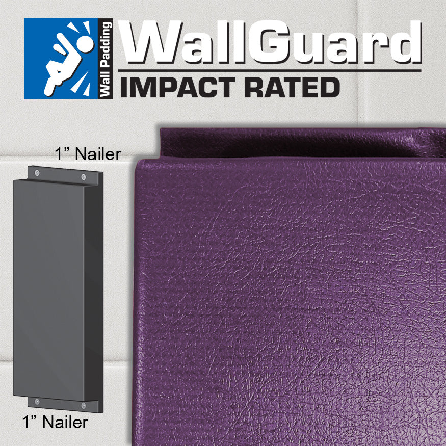 Wall Padding - WallGuard  Impact Rated (2 ft. x 6 ft.) (1 in. Lip Top & Bottom)