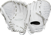 Easton Pro Collection Series 12.5-Inch Softball Glove - Right Hand Thrower - White/Gray
