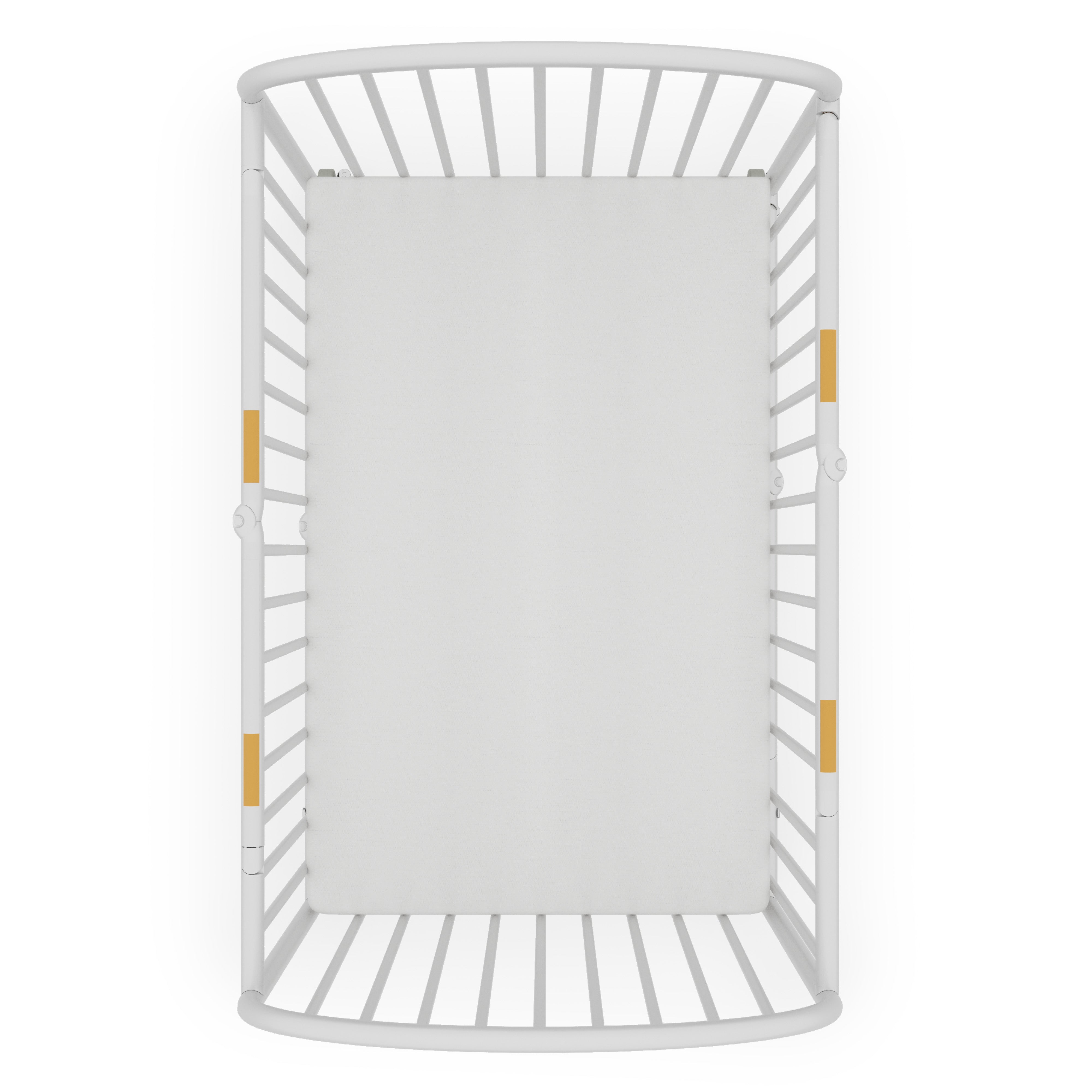 Pinnacle Steel Folding Compact Crib, White
