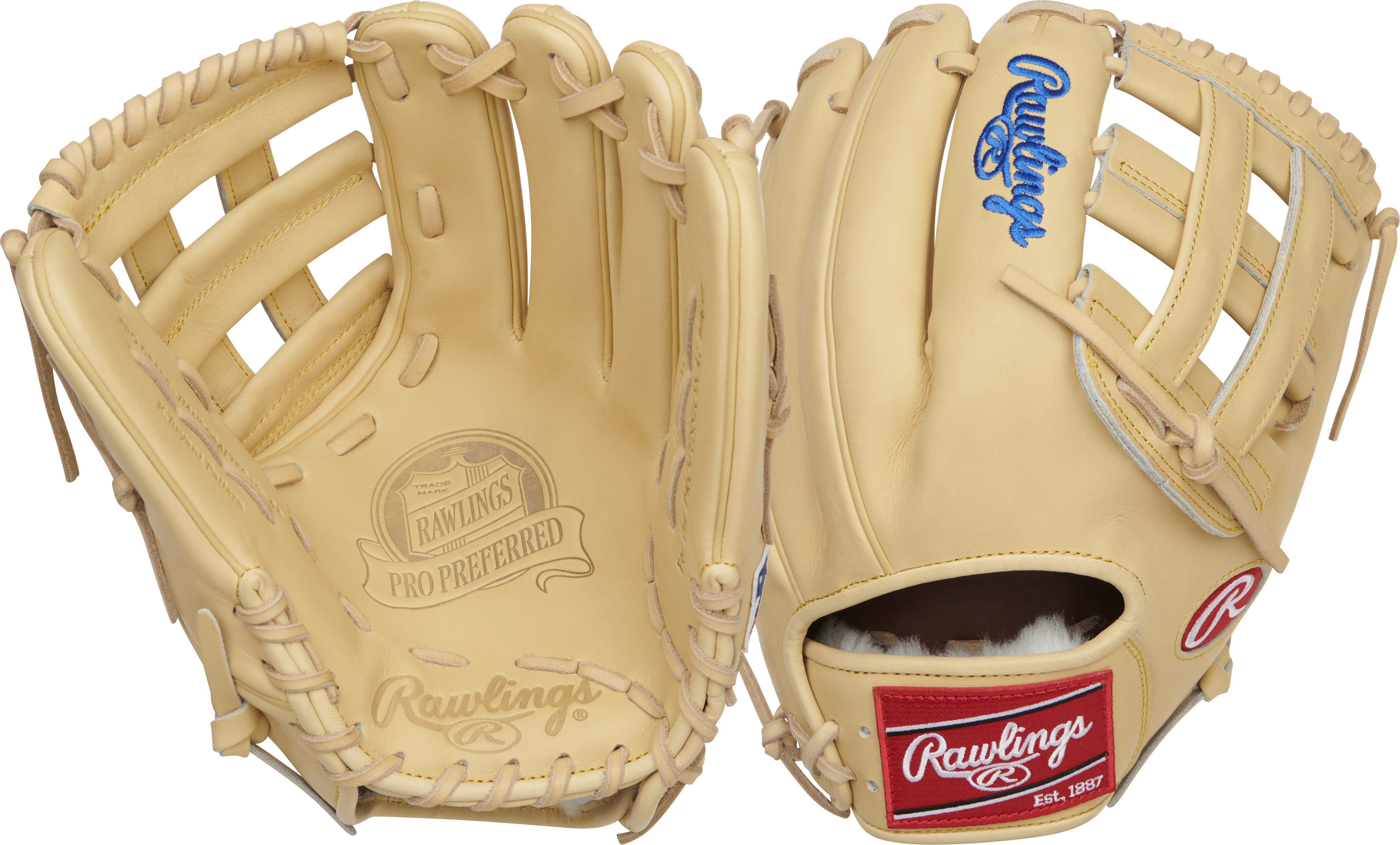 Rawlings Pro Preferred Series Kris Bryant Gameday Pattern 12.25-Inch Baseball Glove - Right Hand Thrower - Camel