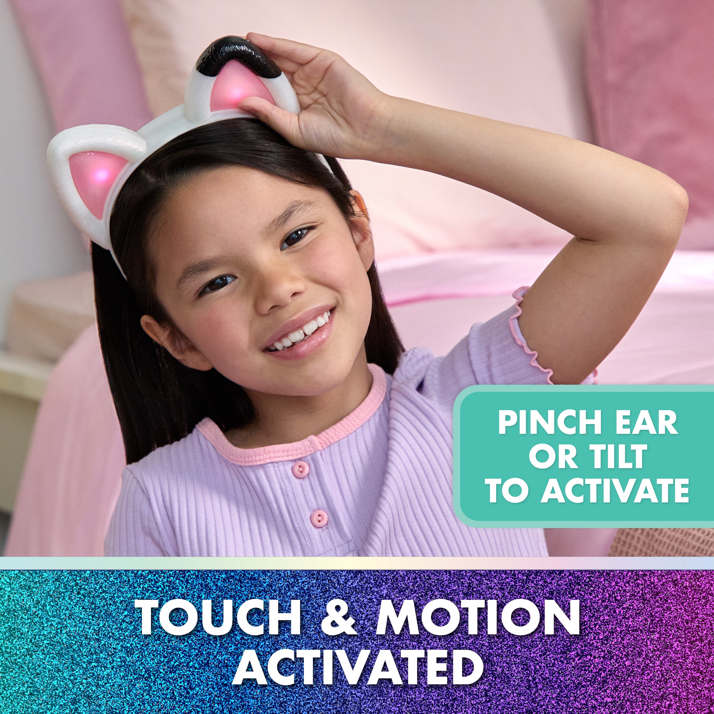 Gabby's Dollhouse: The Movie, Meow-mazing Interactive Ears, Headband with Lights, Sounds & 3 Modes of Play, Kids Toys for Girls & Boys Ages 3 and Up