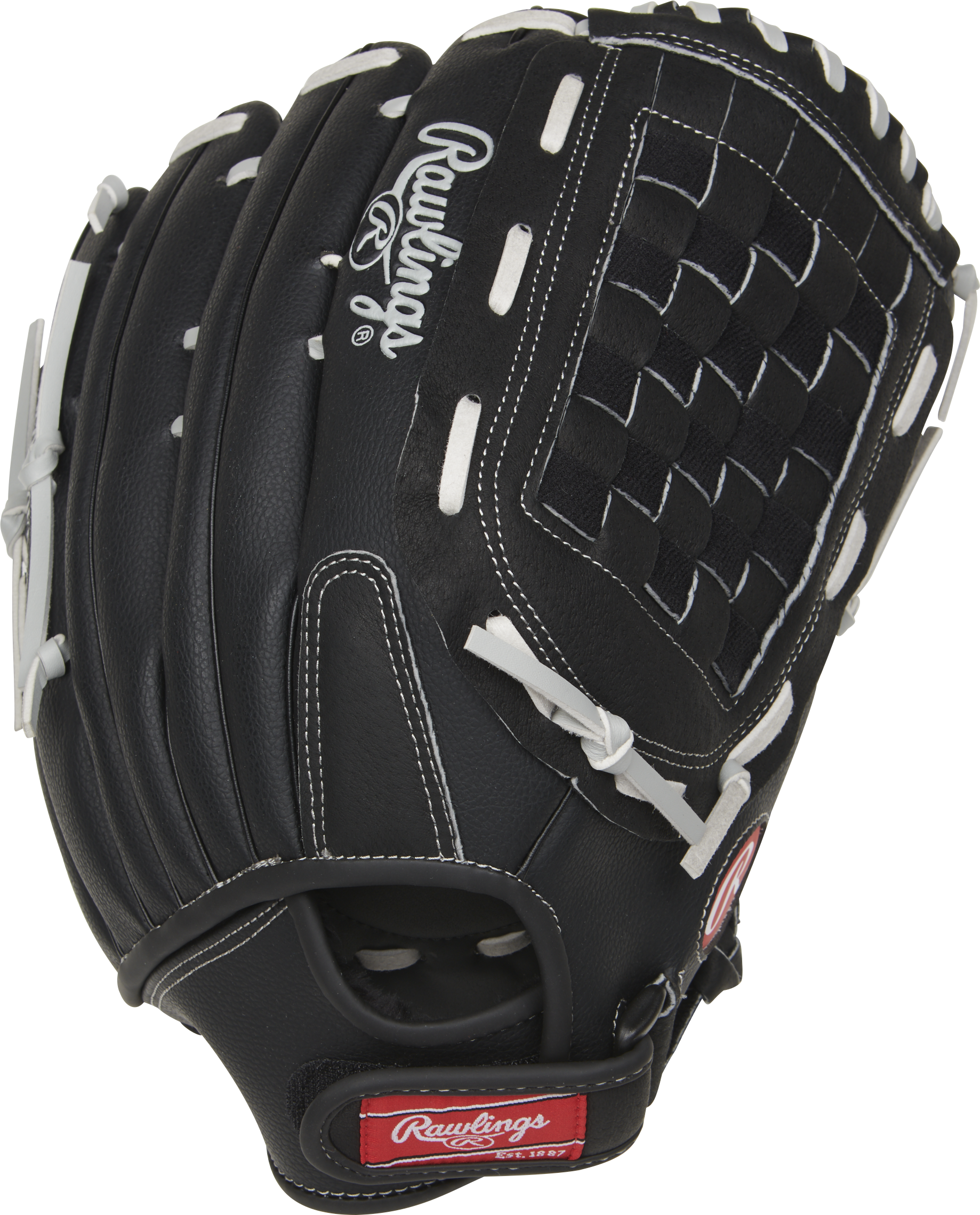 Rawlings Rsb Softball Series 14-Inch Softball Glove - Right Hand Thrower - Gray/Black