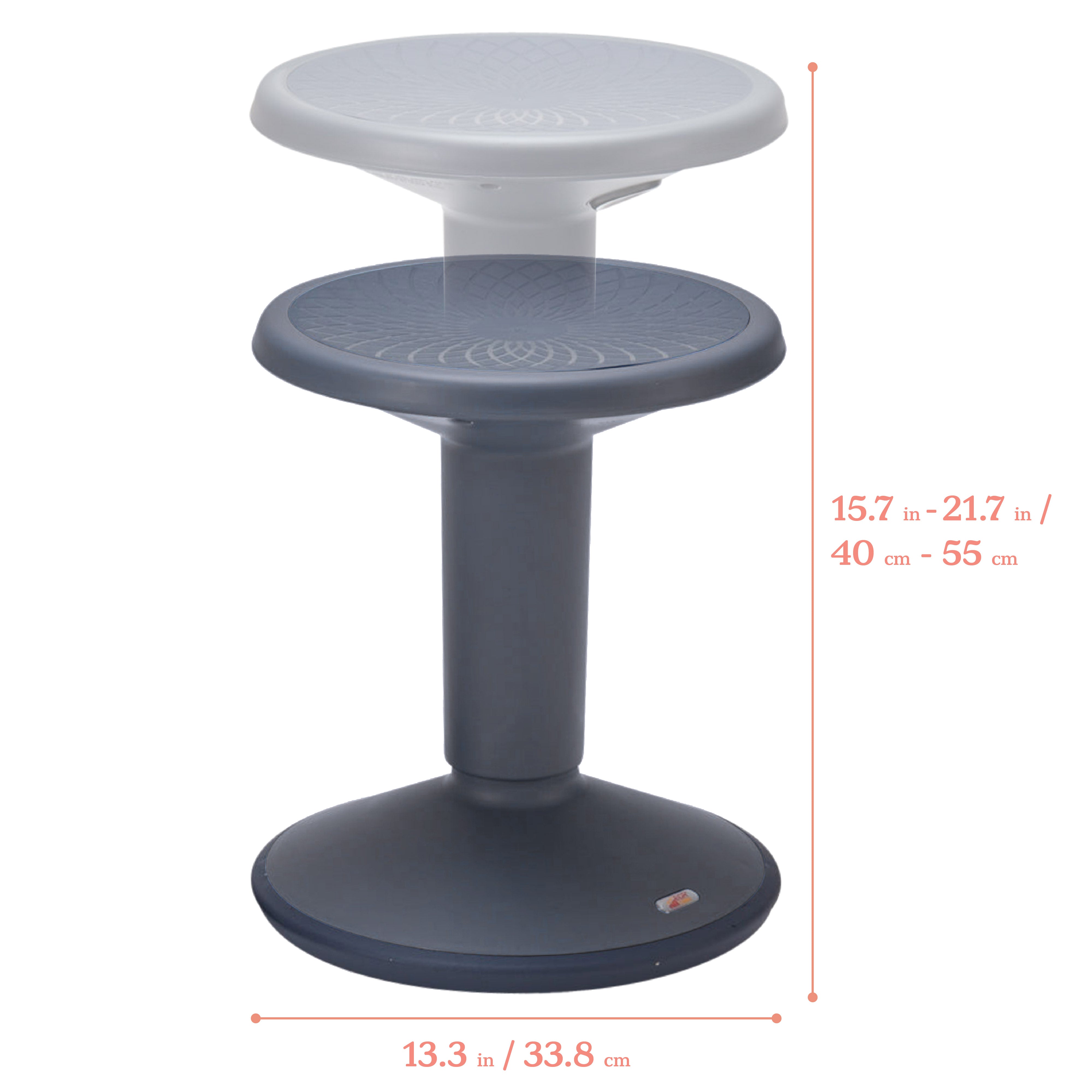 SitWell Adjustable Stool - Grey