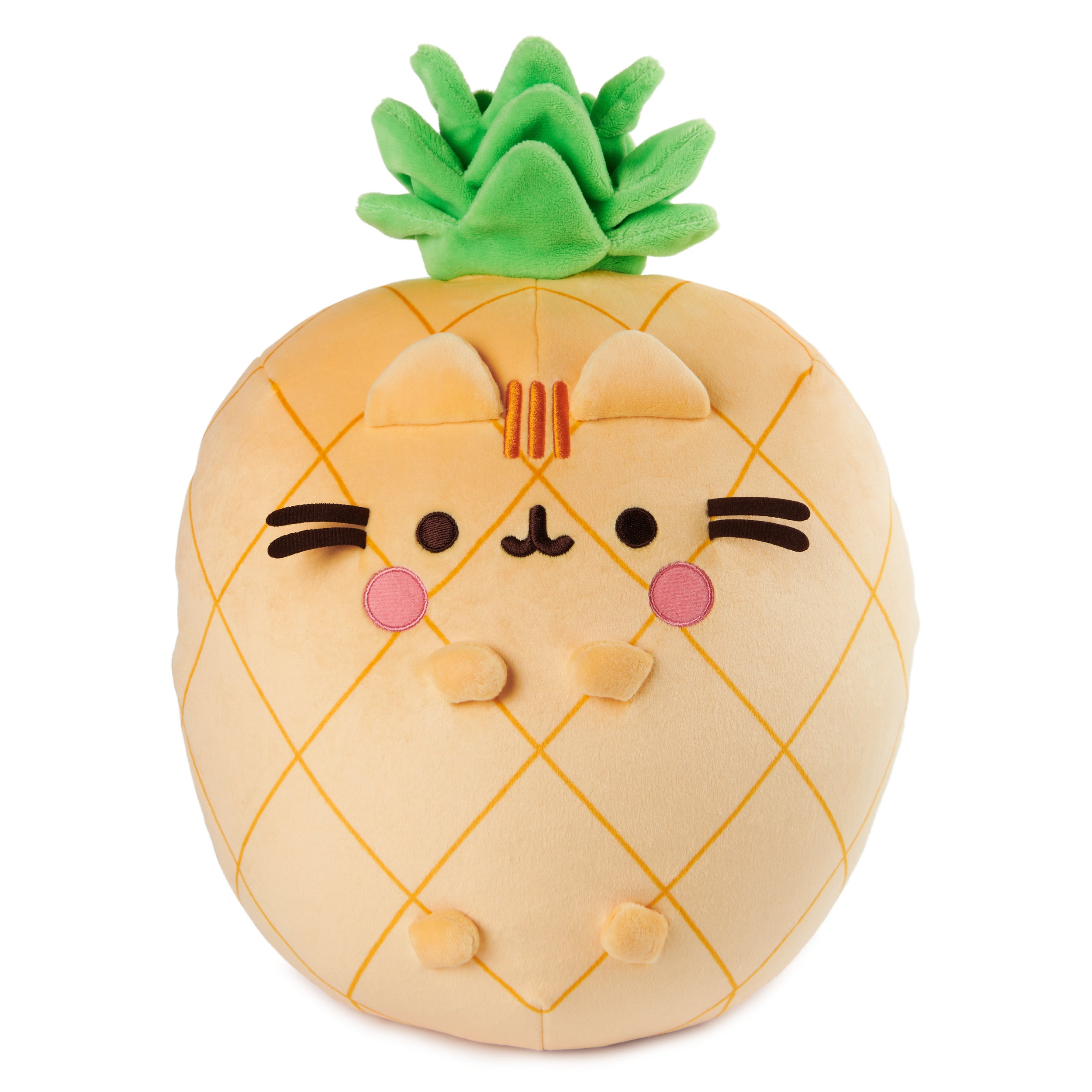 GUND Pusheen Pineapple Scented Squisheen Plush, Squishy Toy Stuffed Animal for Ages 8 and Up, Yellow, 11”