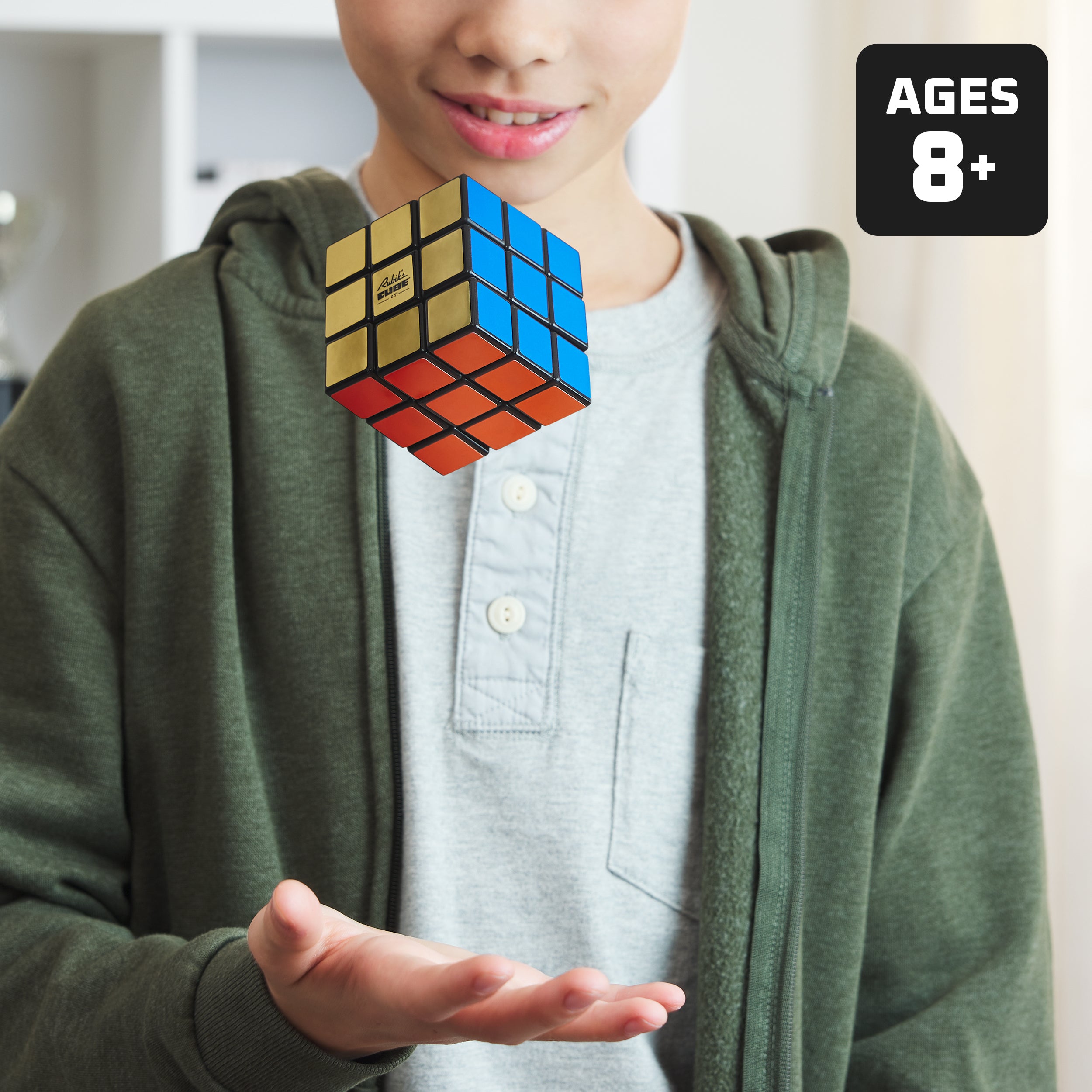 Rubik’s Cube, Special Retro 50th Anniversary Edition, Original 3x3 Cube Collectible & Desk Décor, Problem-Solving Brain Teaser, Fidget Toy, Sensory Puzzle for Adults, Teens, Kids, for Ages 8 & Up