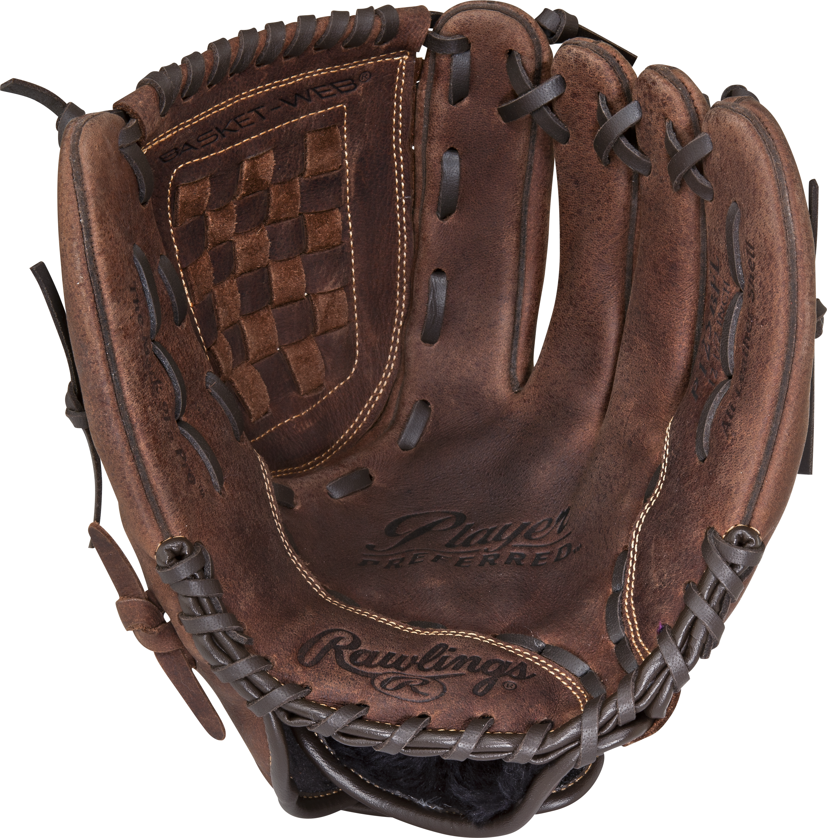 Rawlings Player Preferred Series 12.5-Inch Softball Glove  - Right Hand Thrower - Dark Brown
