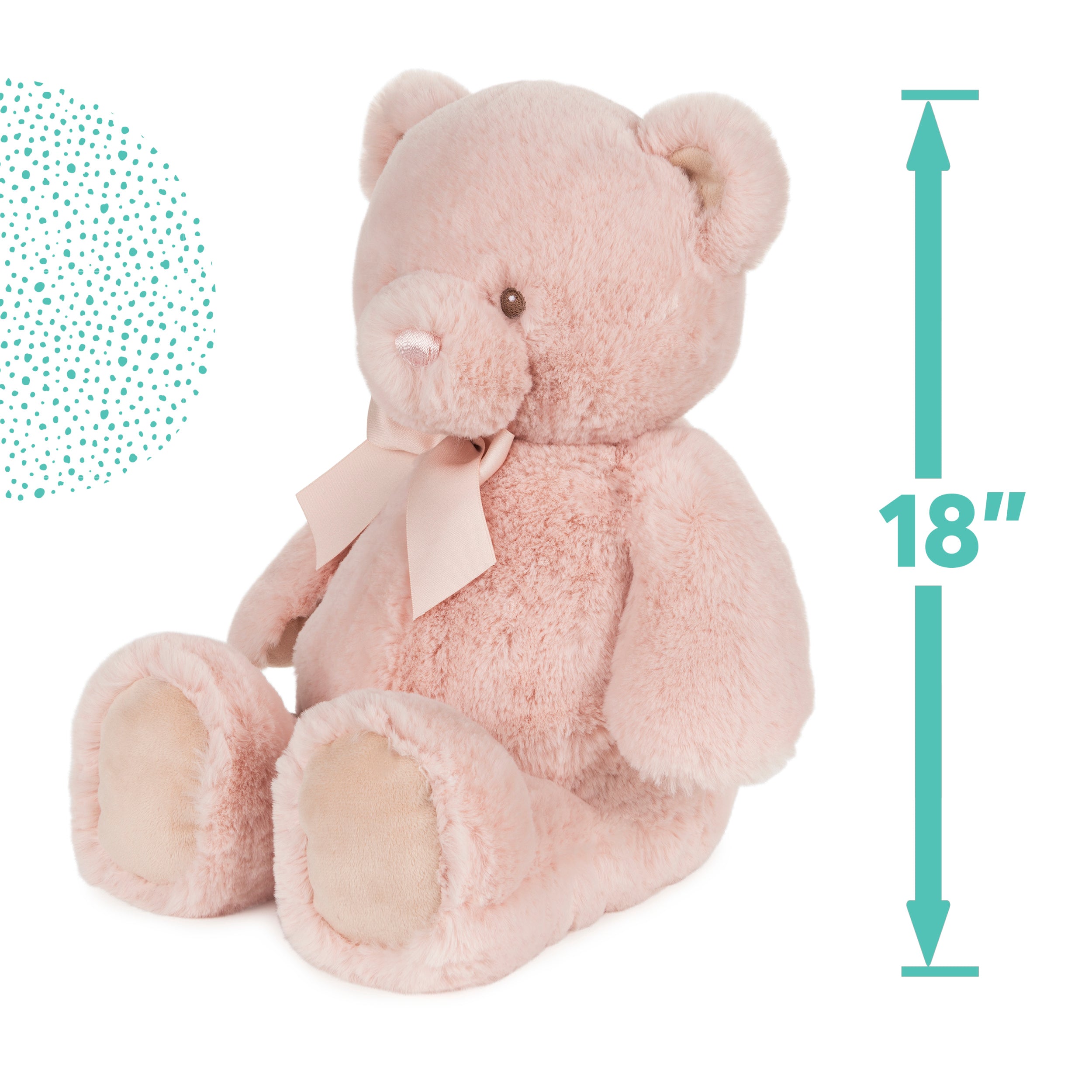Baby GUND My First Friend Teddy Bear, Pink, Ultra Soft Animal Plush Toy for Babies and Newborns