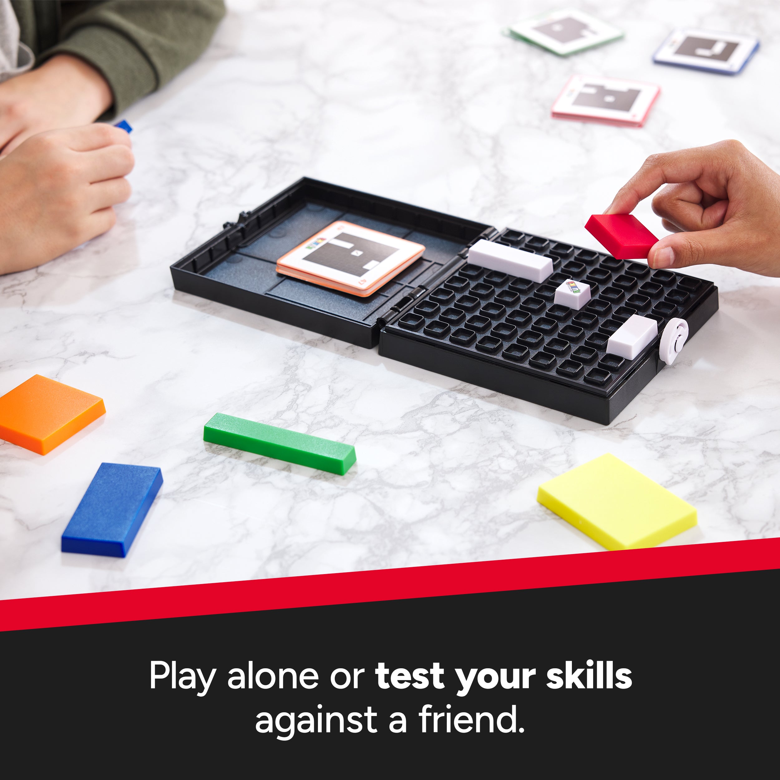 Rubik’s Cube, Gridlock Game, The Problem-Solving Puzzle Game Based on the Iconic Rubik’s Cube, Problem-Solving Brain Teaser, Classic Color-Matching Puzzle, 1 or More Players, for Ages 7 & Up