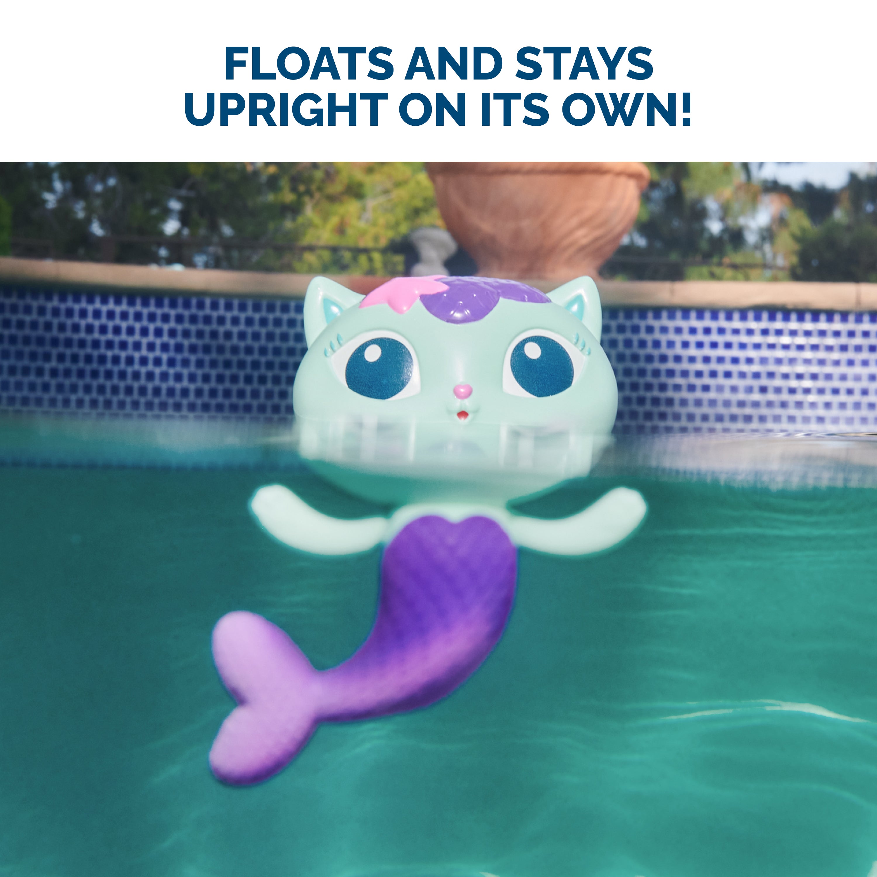 Swimways Gabby’s Dollhouse Mercat Floatin' Figures, Swimming Pool Accessories & Kids Pool Toys, Gabby's Dollhouse Party Supplies & Water Toys for Kids Aged 3 & Up