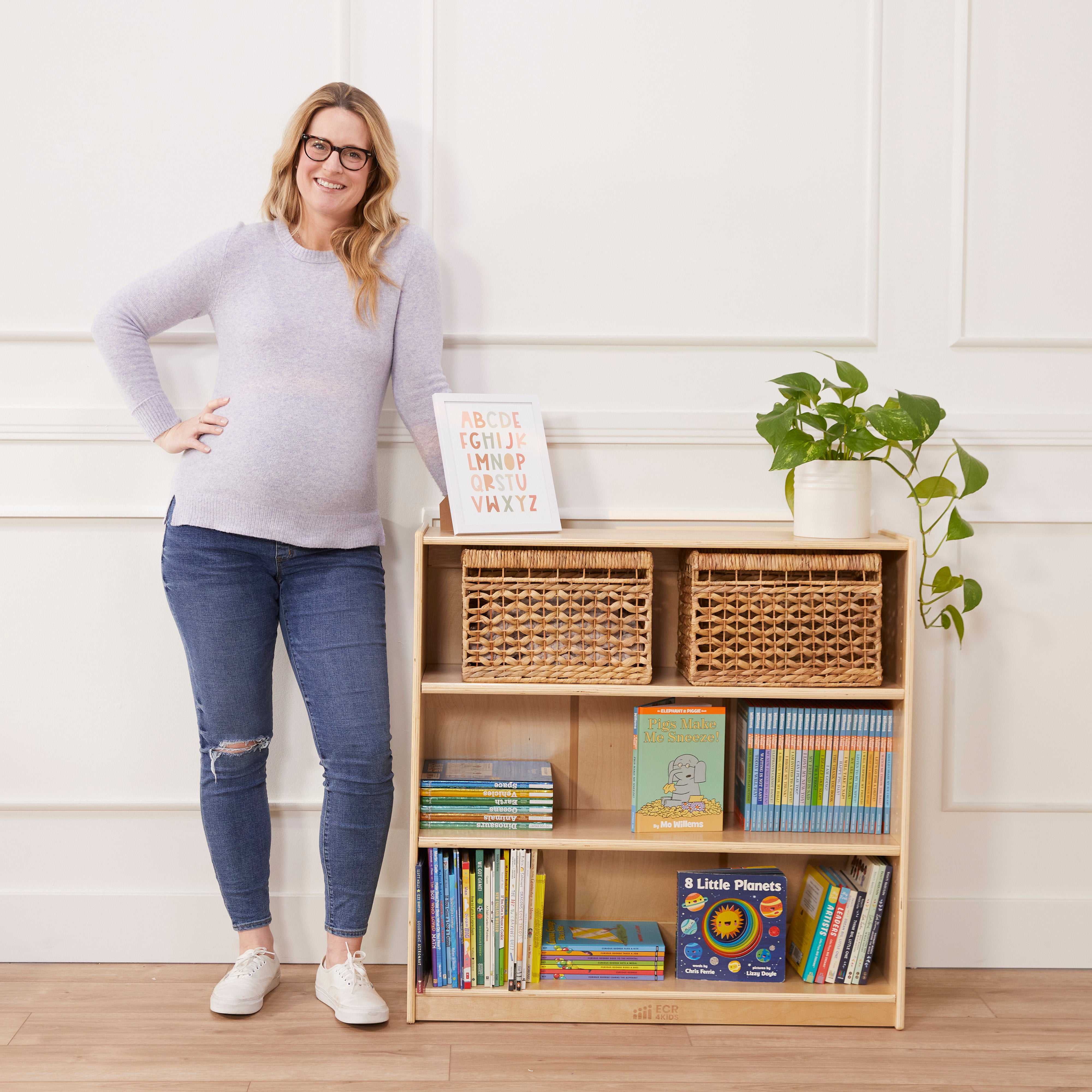 36in H Classic Bookcase - Natural