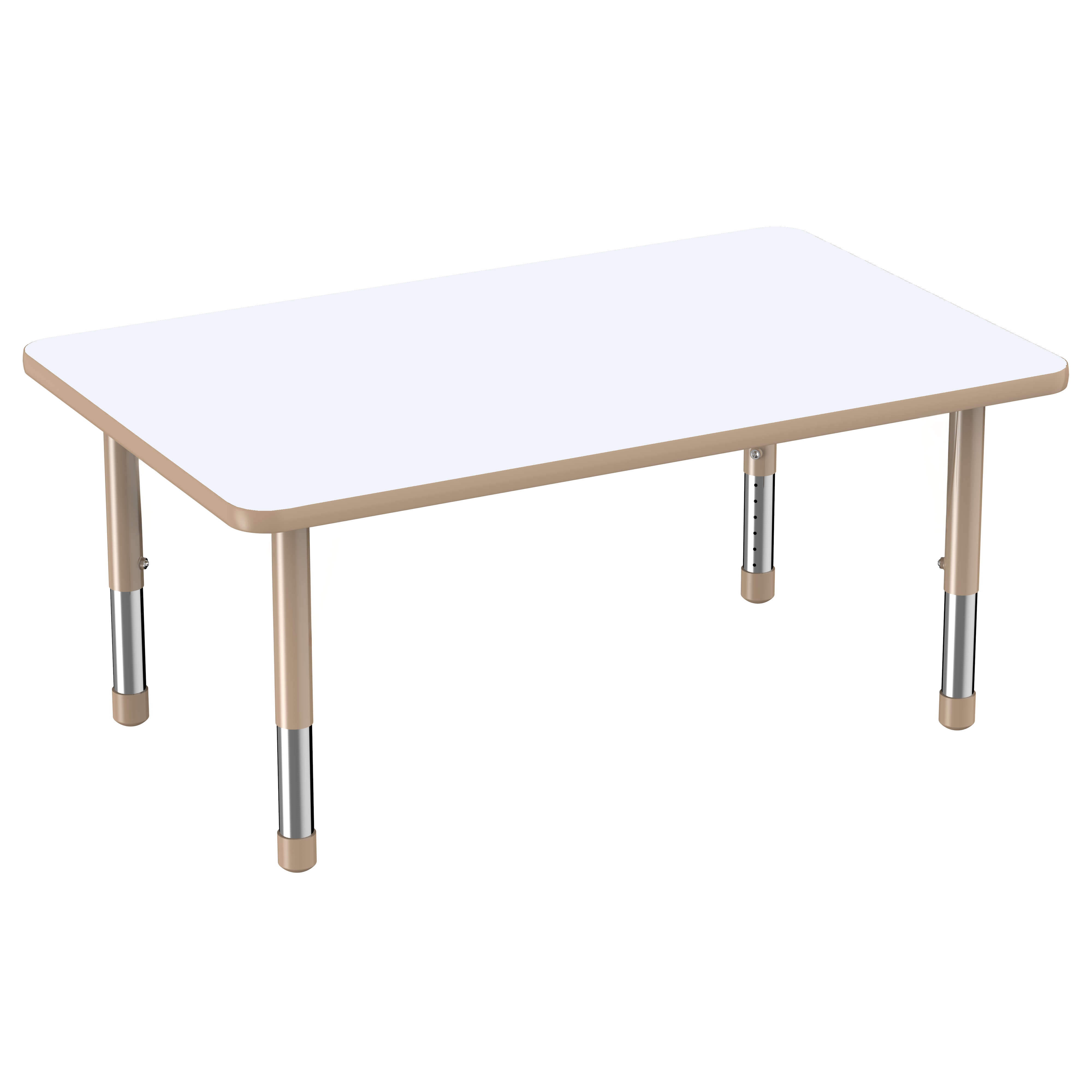 30" x 48" Rectangle Dry-Erase Activity Table with Adjustable Chunky Legs - Whiteboard/Sand