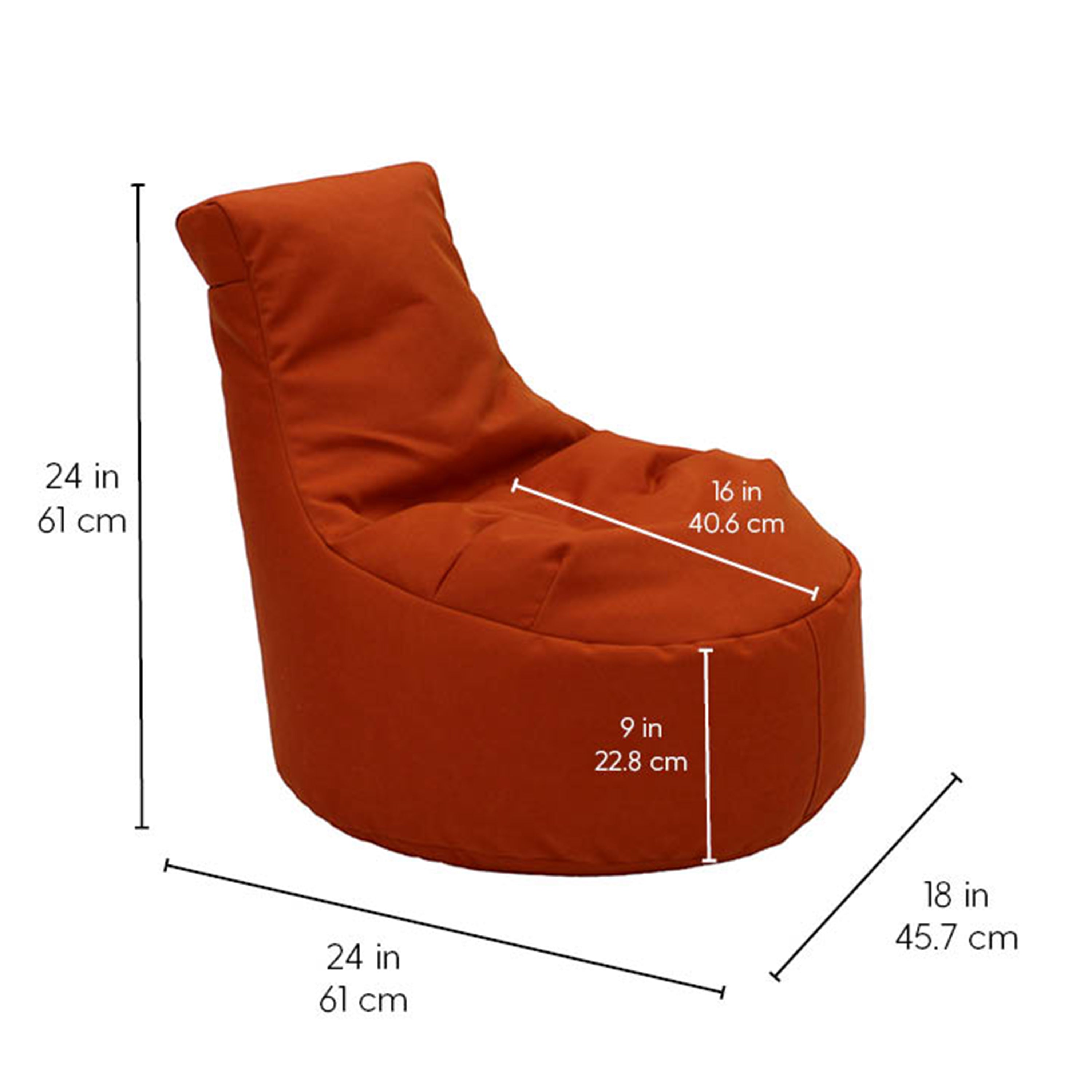 Element Paddle Out Bean Bag - Burnt Orange