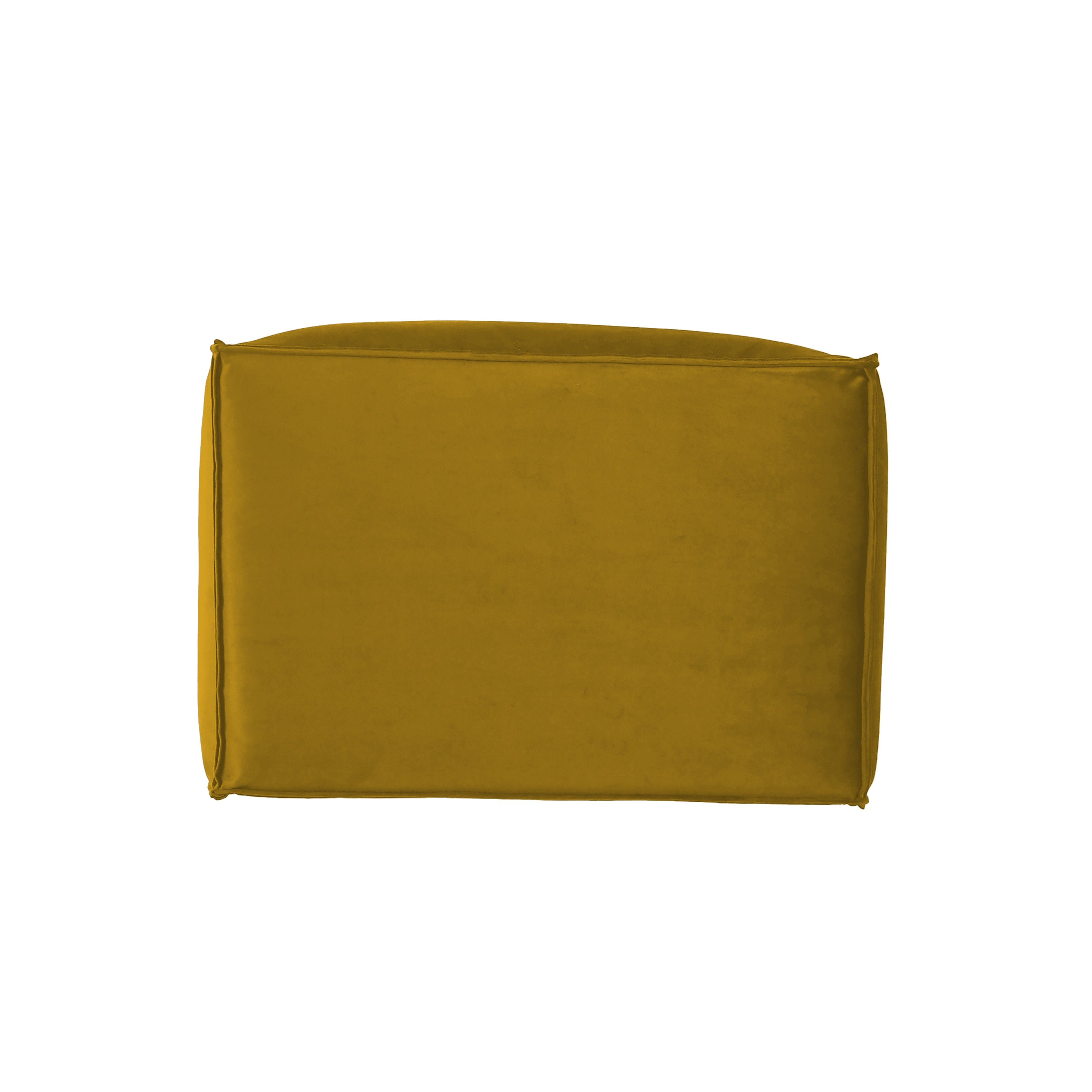 Overstuffed 36" x 24" Rectangle Microfiber Ottoman, 16" Height - Dijon