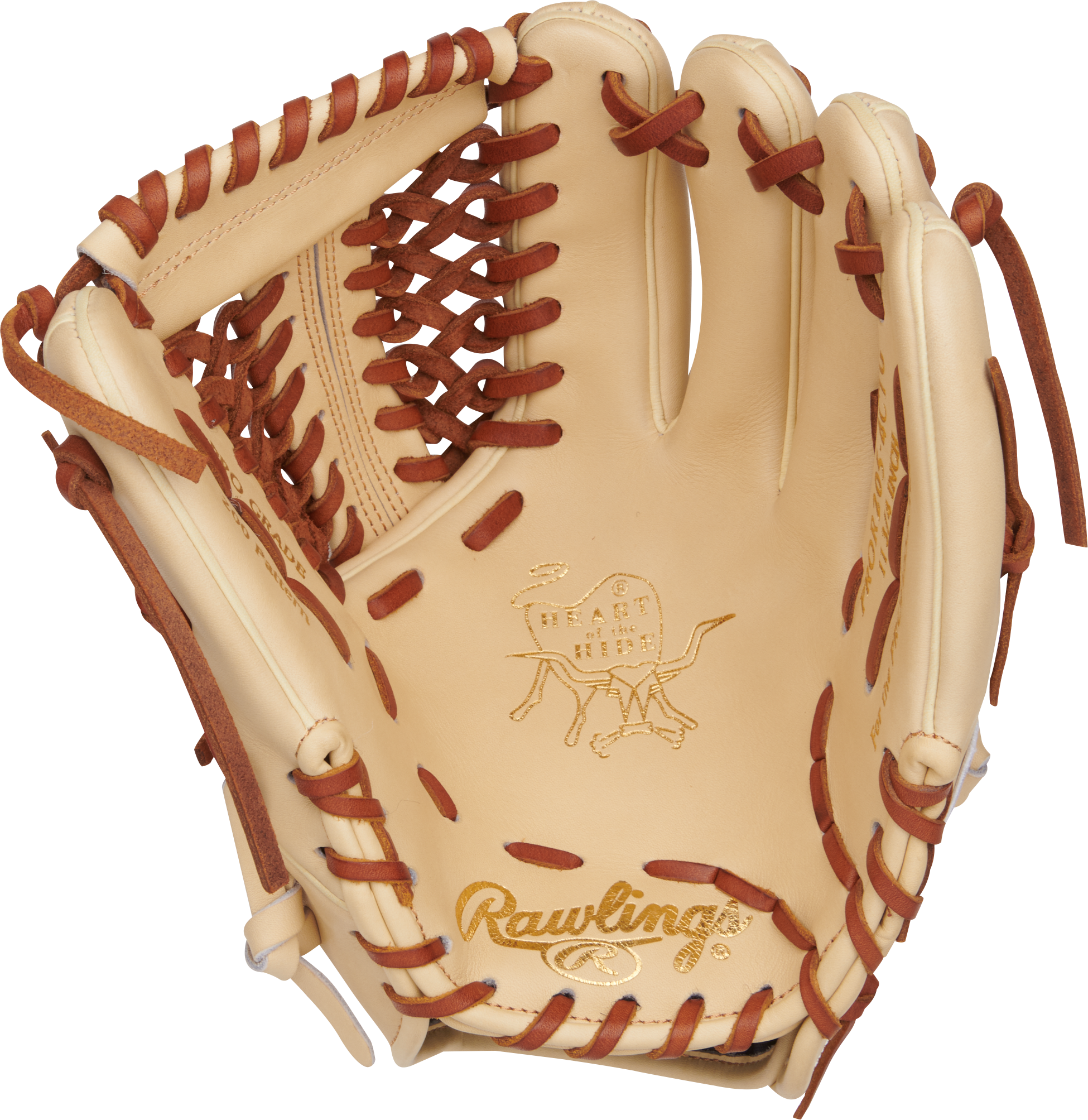 Rawlings Heart Of The Hide Series 11.75-Inch Baseball Glove - Right Hand Thrower - Camel