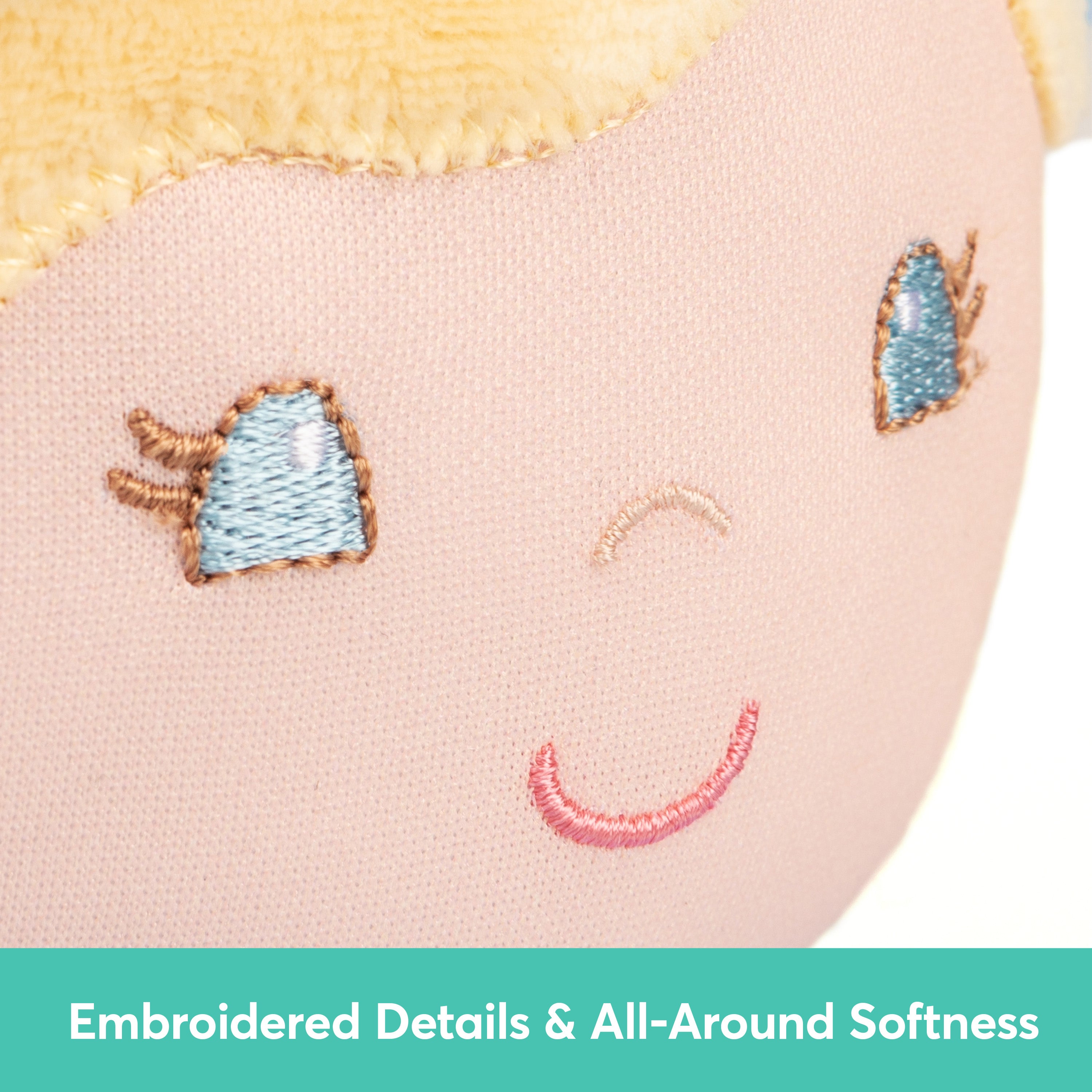 Baby GUND Sustainable Baby Doll, Plush Doll Made from Recycled Materials, For Babies and Newborns, Blue, 12”