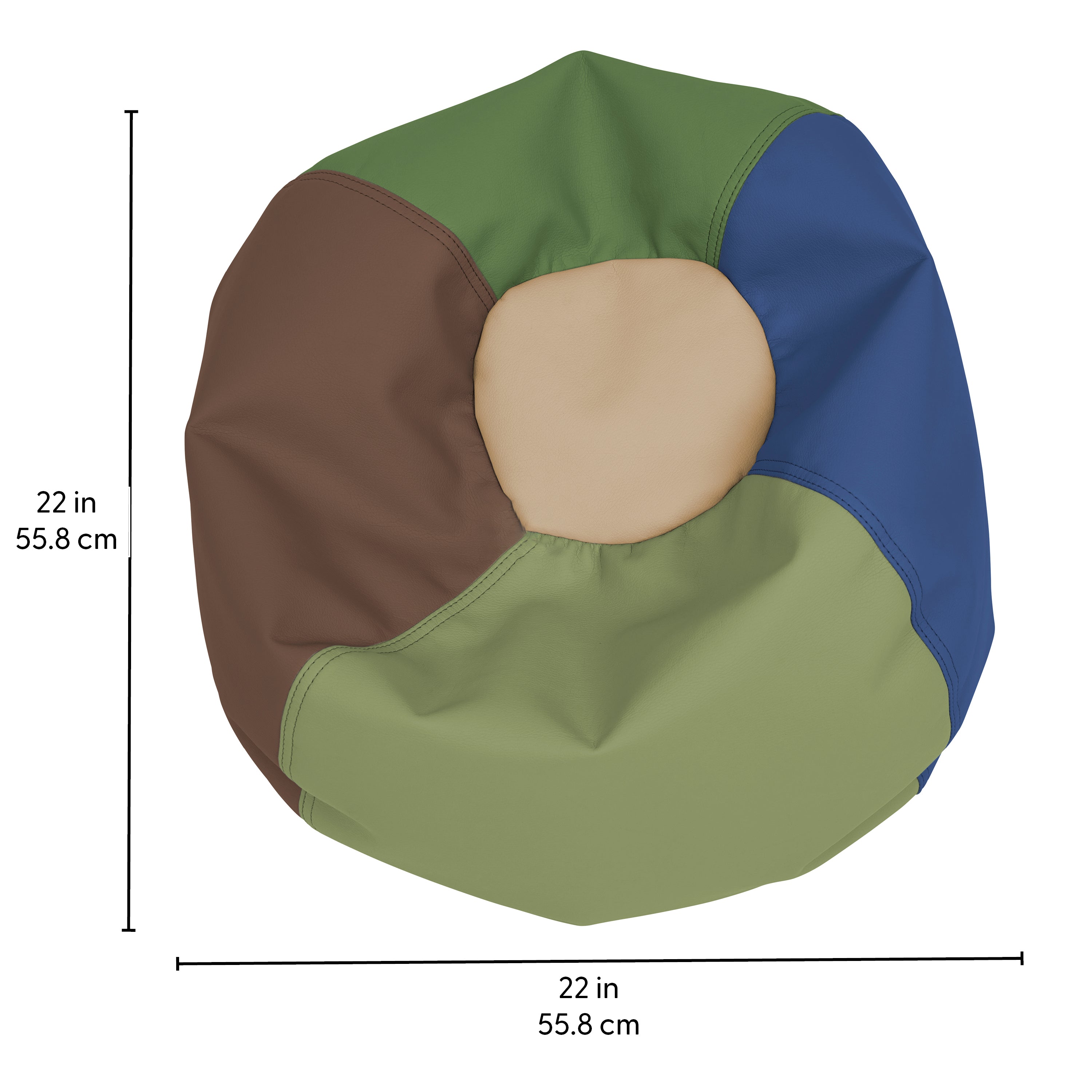 SoftScape Classic 22" Toddler Bean Bag - Earthtone