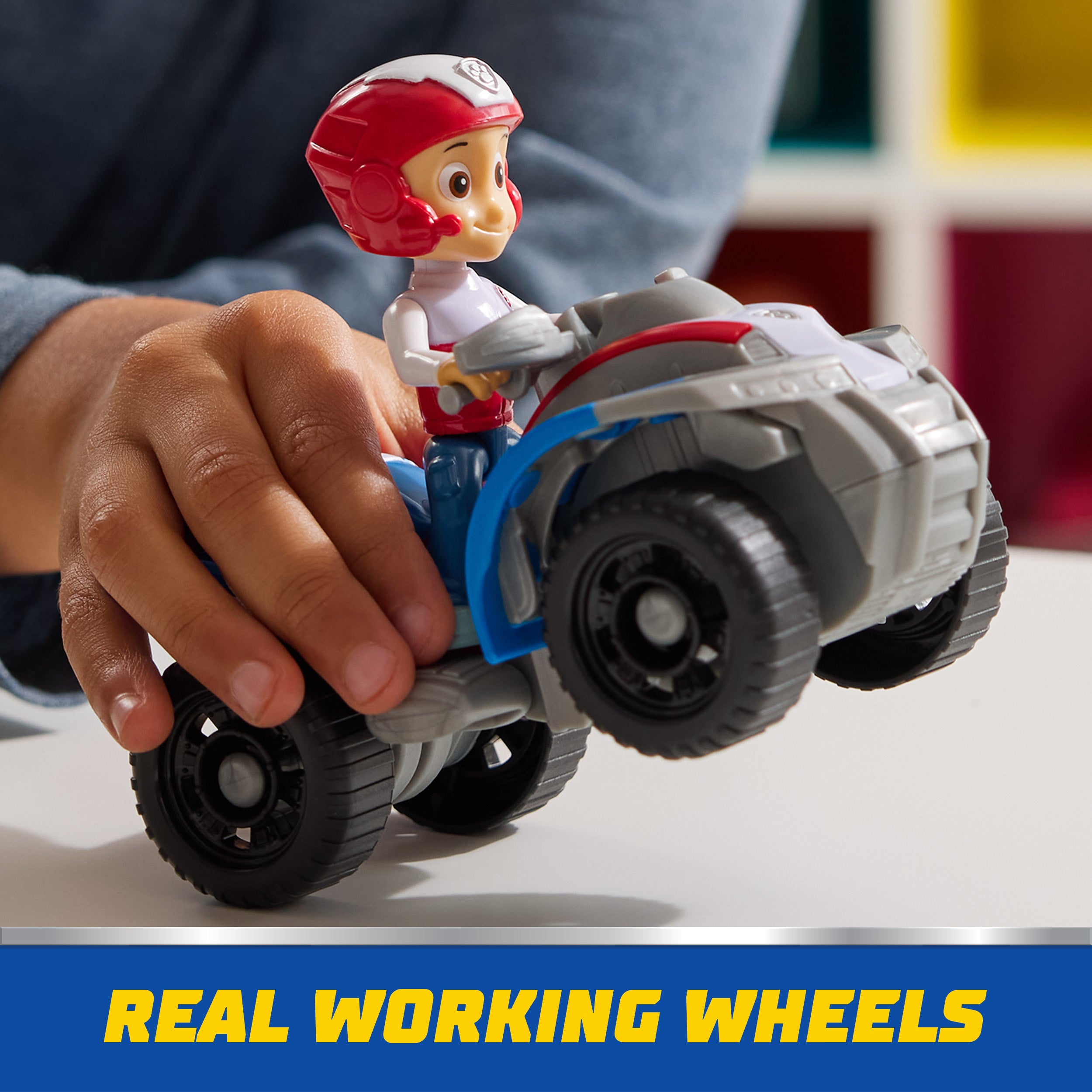 PAW Patrol, Ryder’s ATV Toy Vehicle with Collectible Action Figure, Sustainably Minded Kids Toys for Boys & Girls Ages 3 and Up