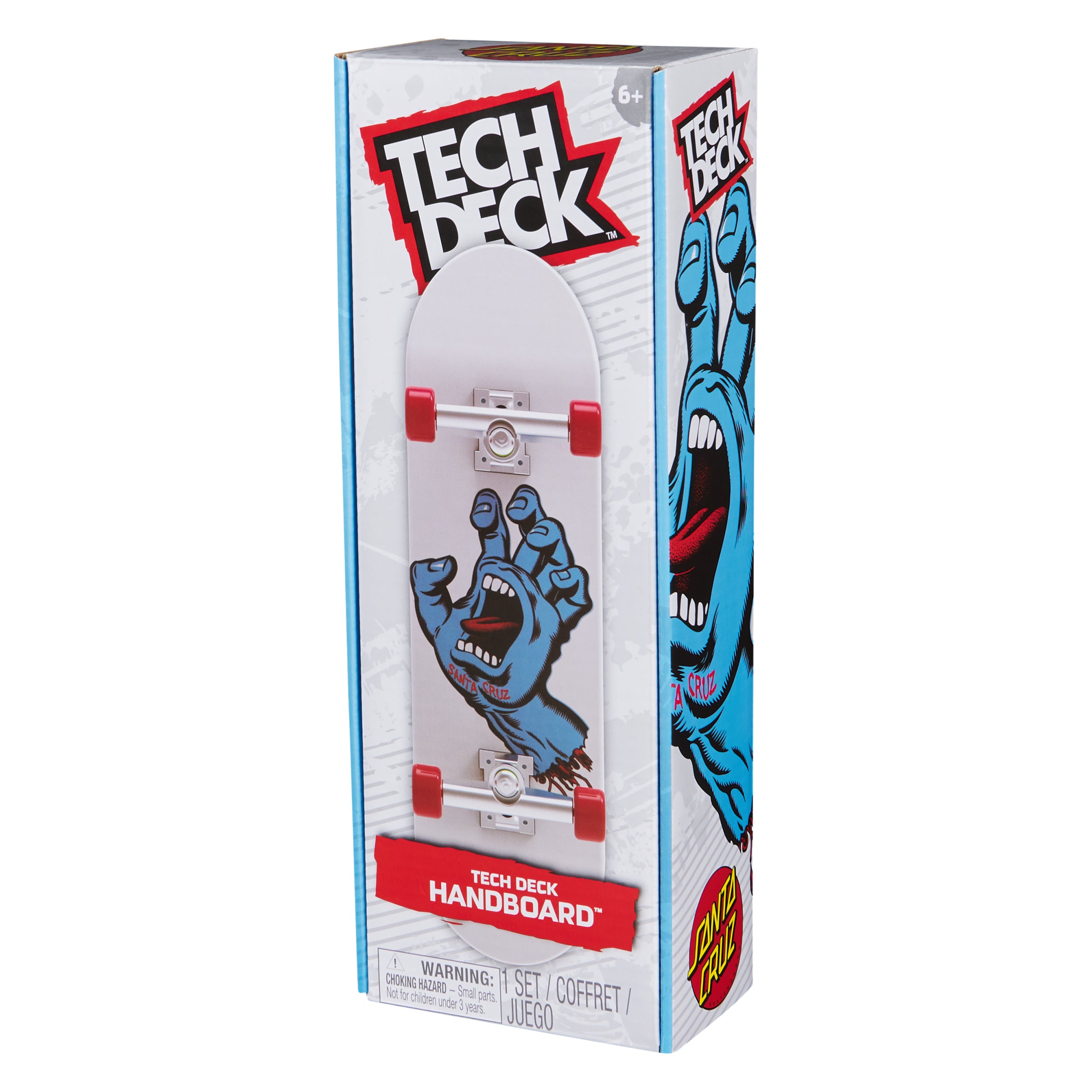 Tech Deck, Santa Cruz Handboard; Authentic Mini Skateboards, Kids Toys for Boys & Girls, Ages 6 and up Hands Use Only