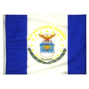 US Air Force Retired Flag 3x4 ft. Nylon SolarGuard Nyl-Glo 100% Made in USA