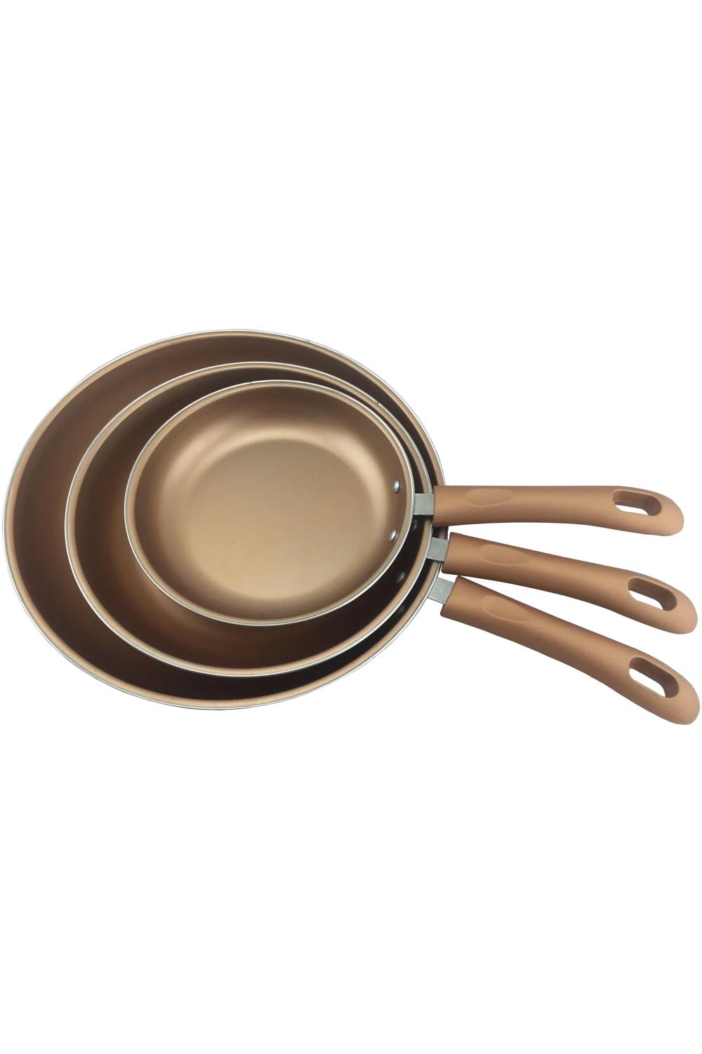Gourmet Chef Copper Extreme™ 3 pcs Ceramic Frying Pan Sets