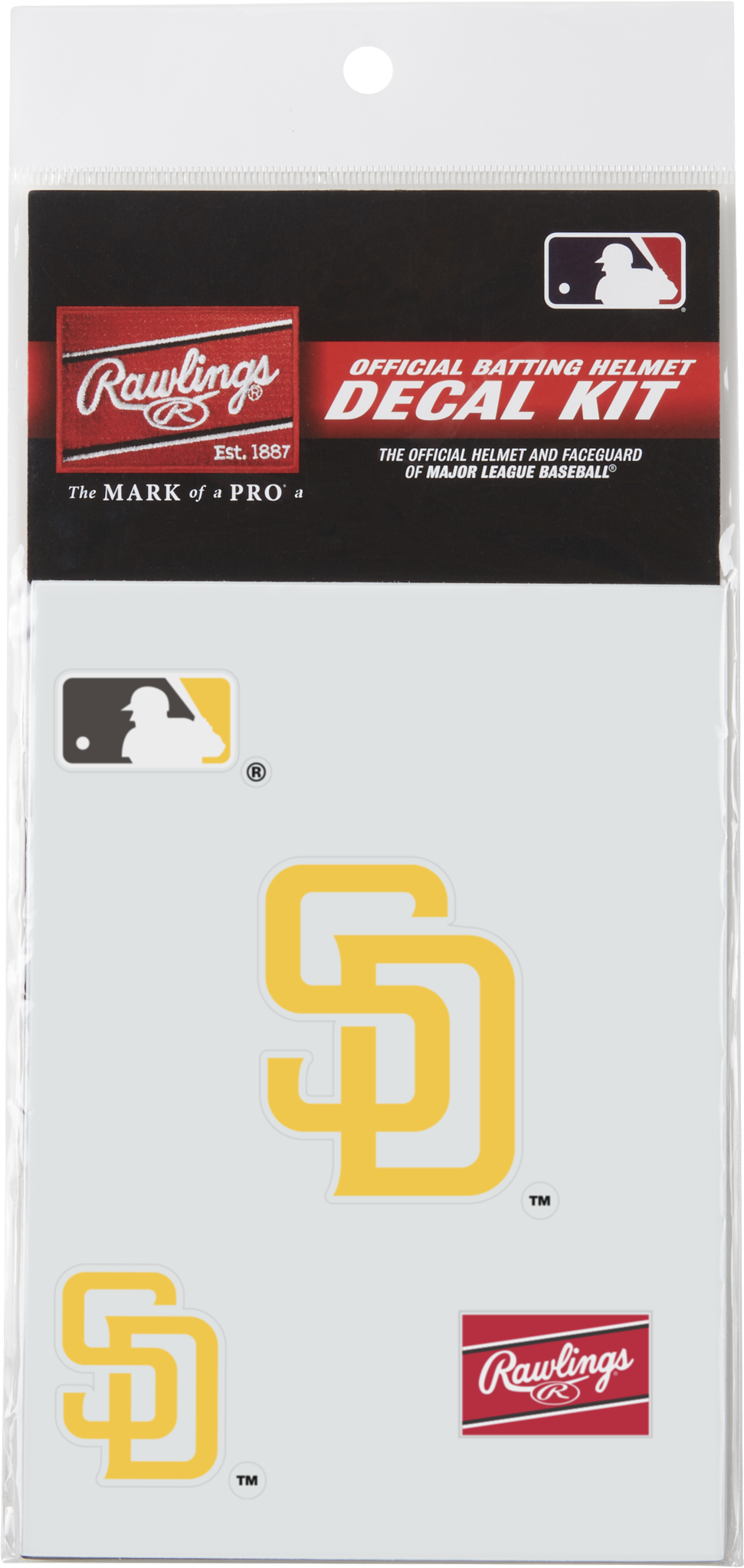 Rawlings Mlb Replica Decal Kits - San Diego Padres