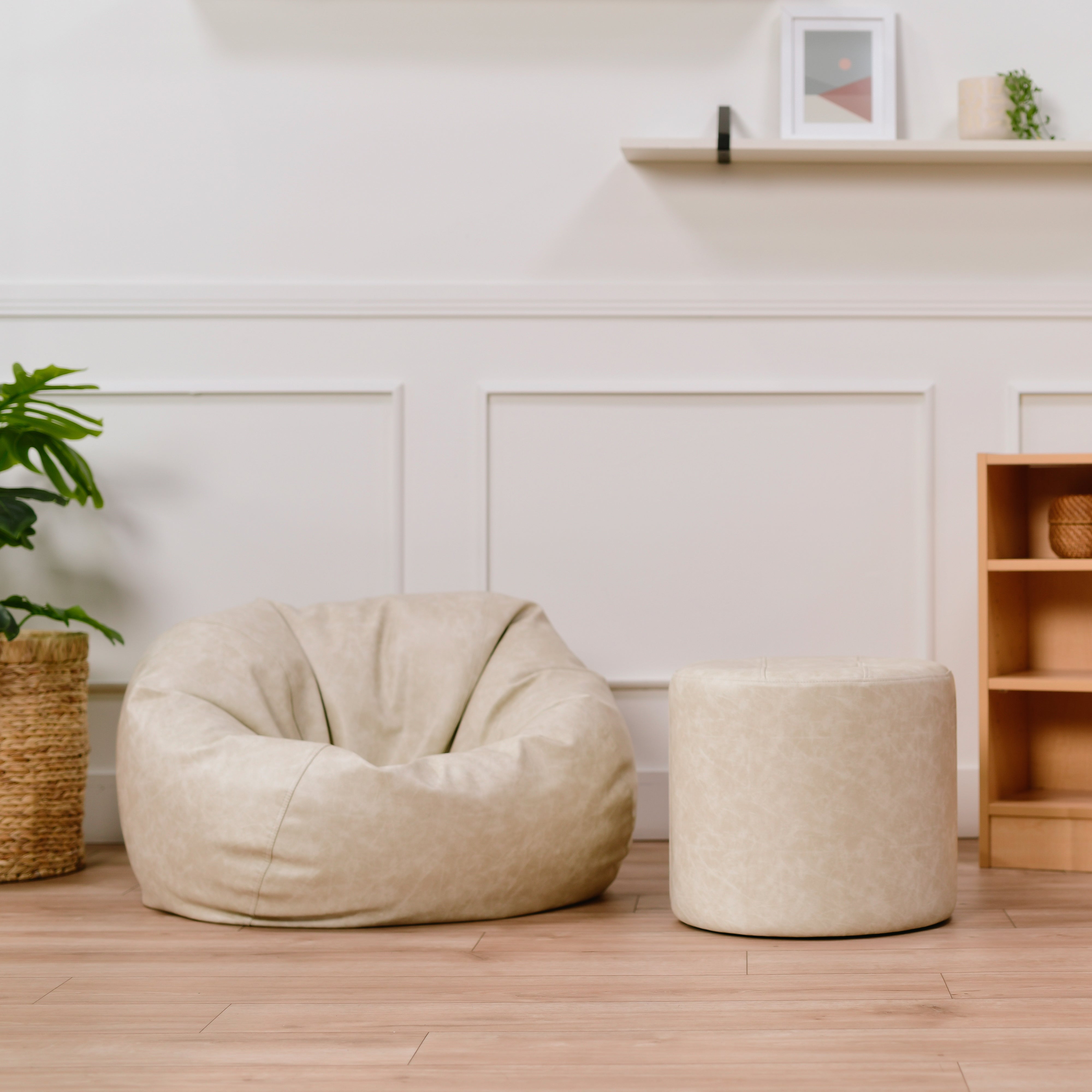 Rustic Classic 35" Standard Bean Bag - Almond