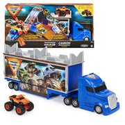 Monster Jam, Transforming Hauler Playset and Storage with Exclusive El Toro Loco Monster Truck, 1:64 Scale, Kids Toys for Boys and Girls Ages 4 and Up