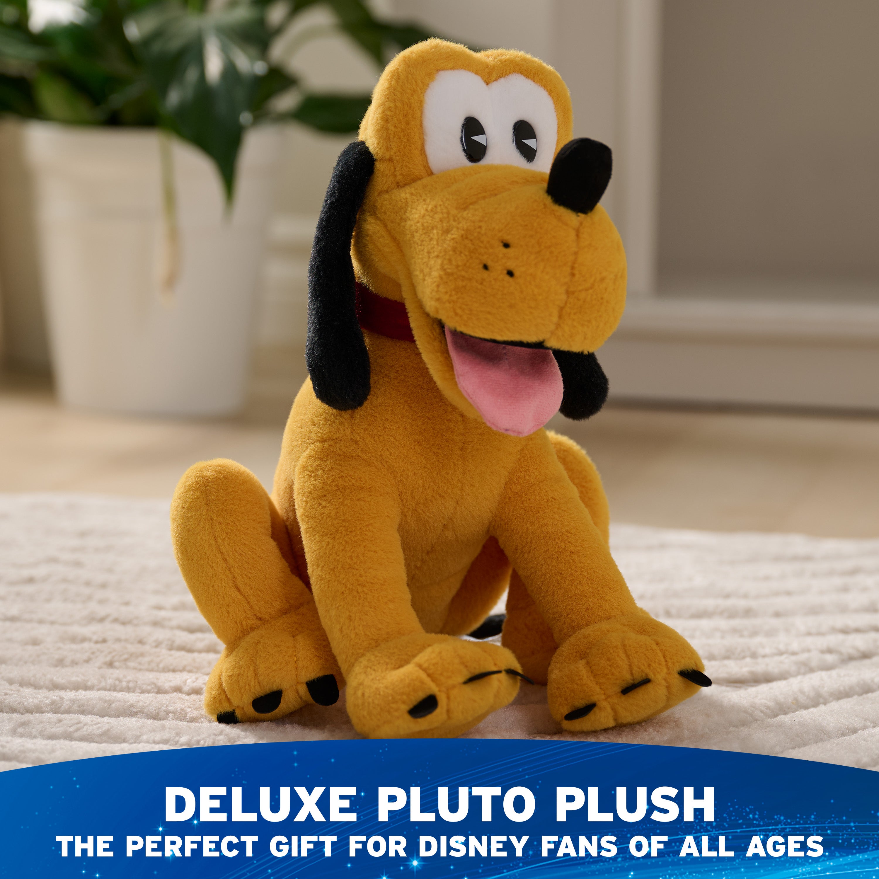 GUND Disney Official Pluto Classic Plush, Mickey and Friends, Deluxe Collector Stuffed Animal for Ages 1 and Up, Yellow, 14”