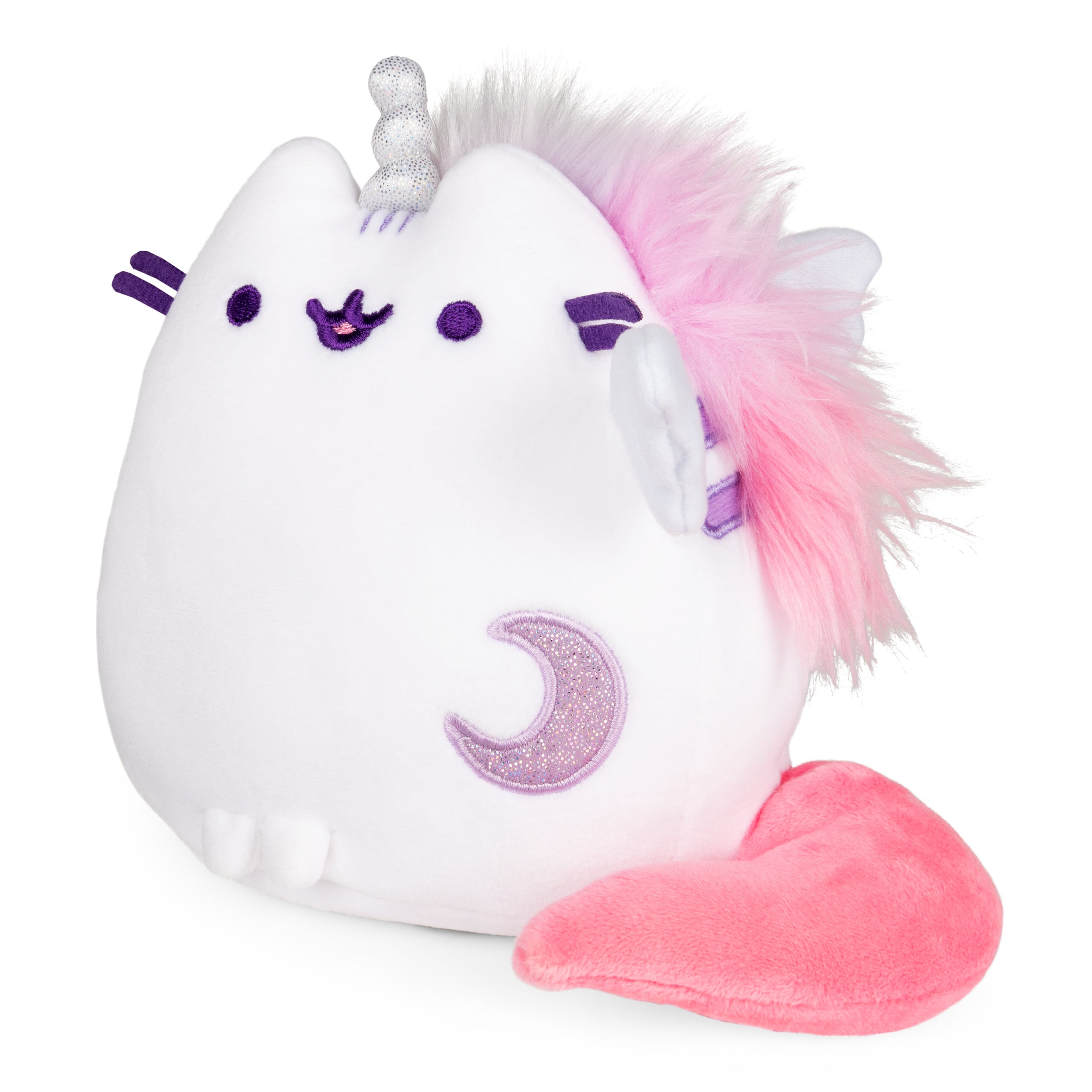 GUND Pusheen Super Pusheenicorn Extra Squishy Squisheen Cat Stuffed Animal Plush, White, 6”