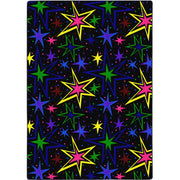 Kapow 6' x 6' area rug in color Fluorescent