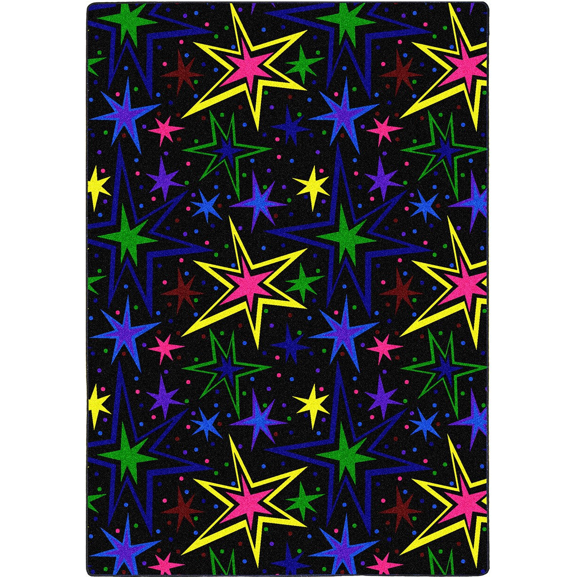 Kapow 12' x 12' area rug in color Fluorescent