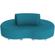 Pro Series Connect Curved Wavelet Seating, 7-Piece Set - Teal